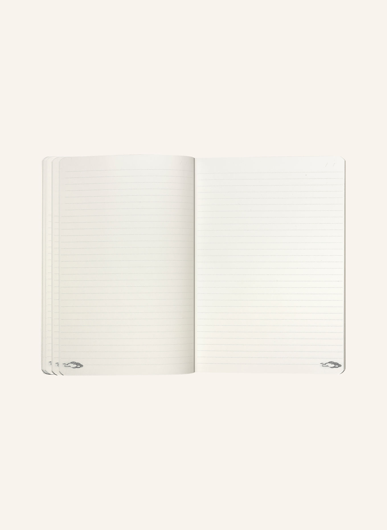 CARAN d'ACHE TOILE DE JOUY Notebook: WHITE / BLUE