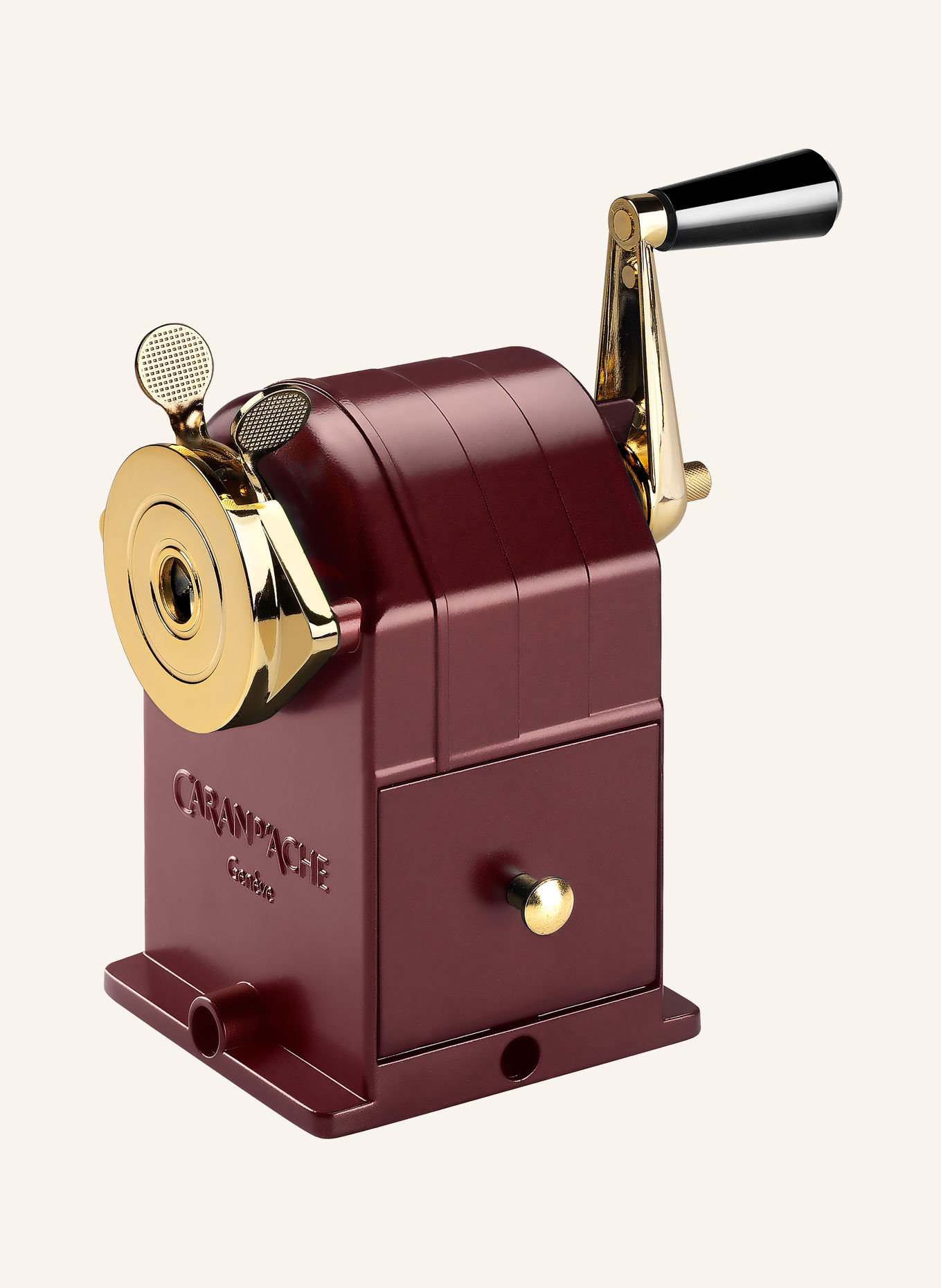 CARAN d'ACHE TOILE DE JOUY Lace-Making Machine: DARK RED / GOLD / BLACK