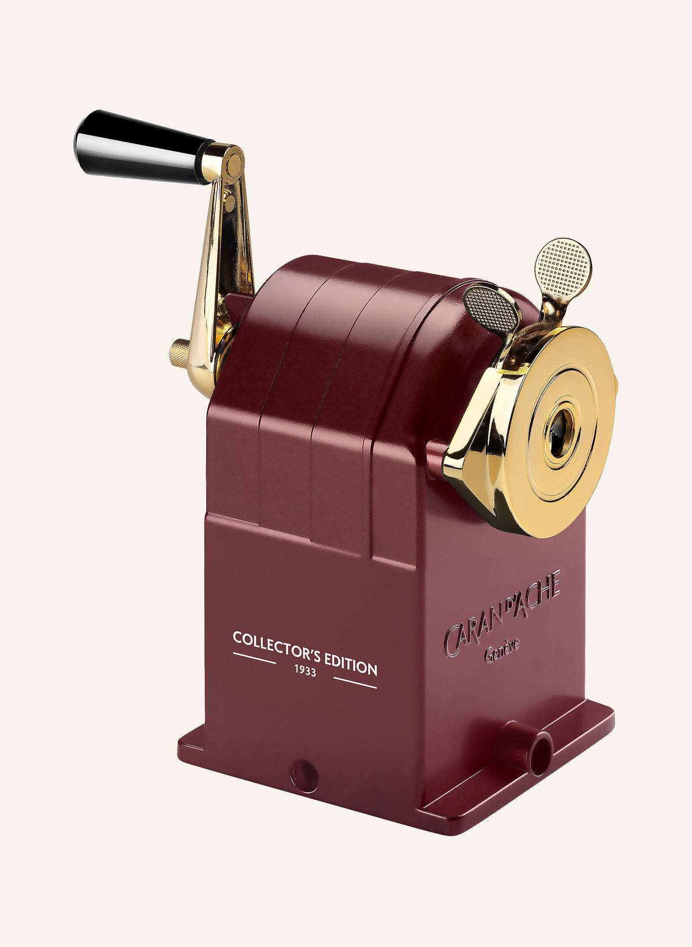 CARAN d'ACHE TOILE DE JOUY Lace-Making Machine: DARK RED / GOLD / BLACK