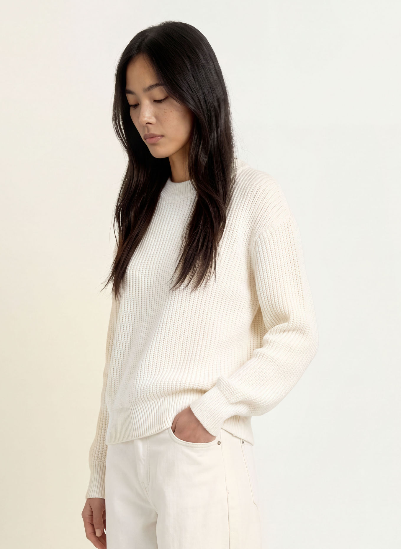 minimum MIKALA Sweater: CREAM