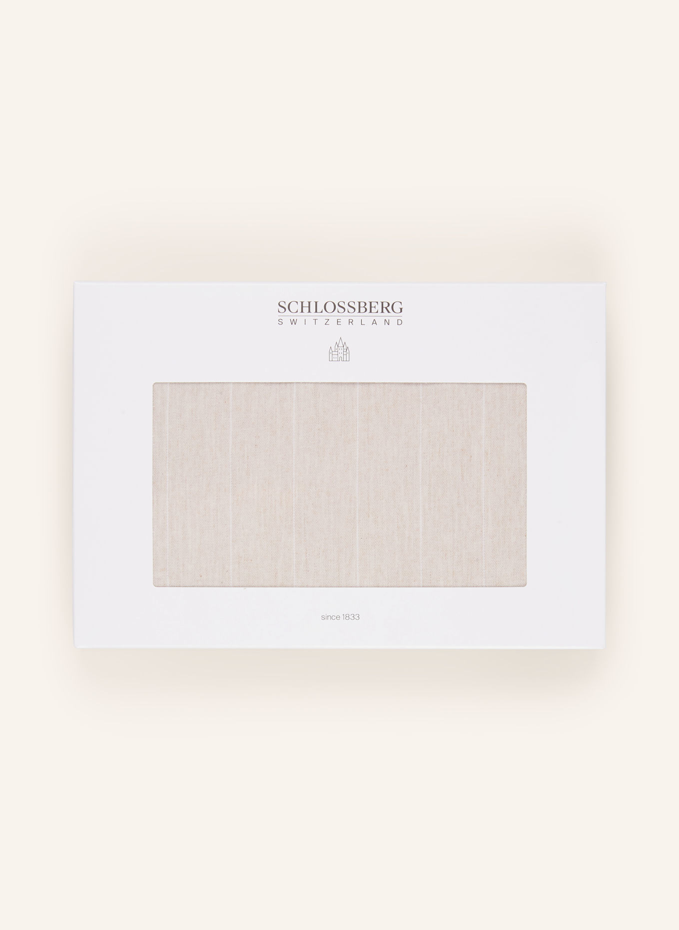 SCHLOSSBERG Kissenbezug EMIL: BEIGE / CREME
