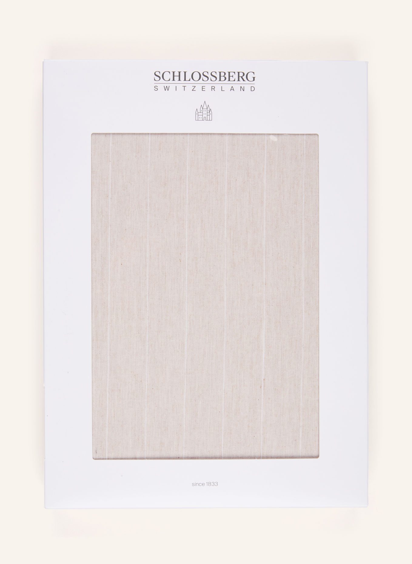 SCHLOSSBERG Bettbezug EMIL: BEIGE / CREME