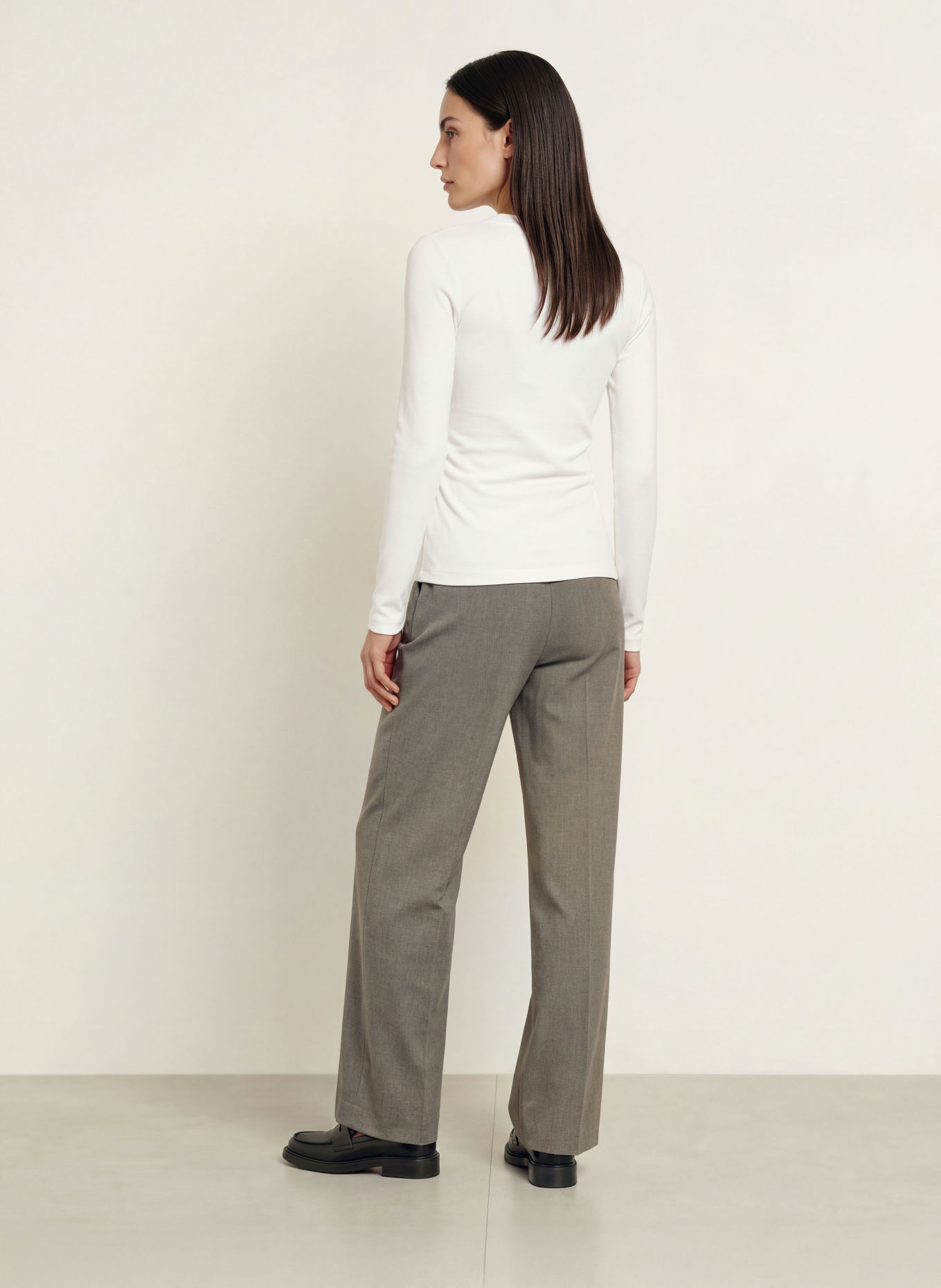 REISS SANDRINE Long-sleeve shirt: WHITE