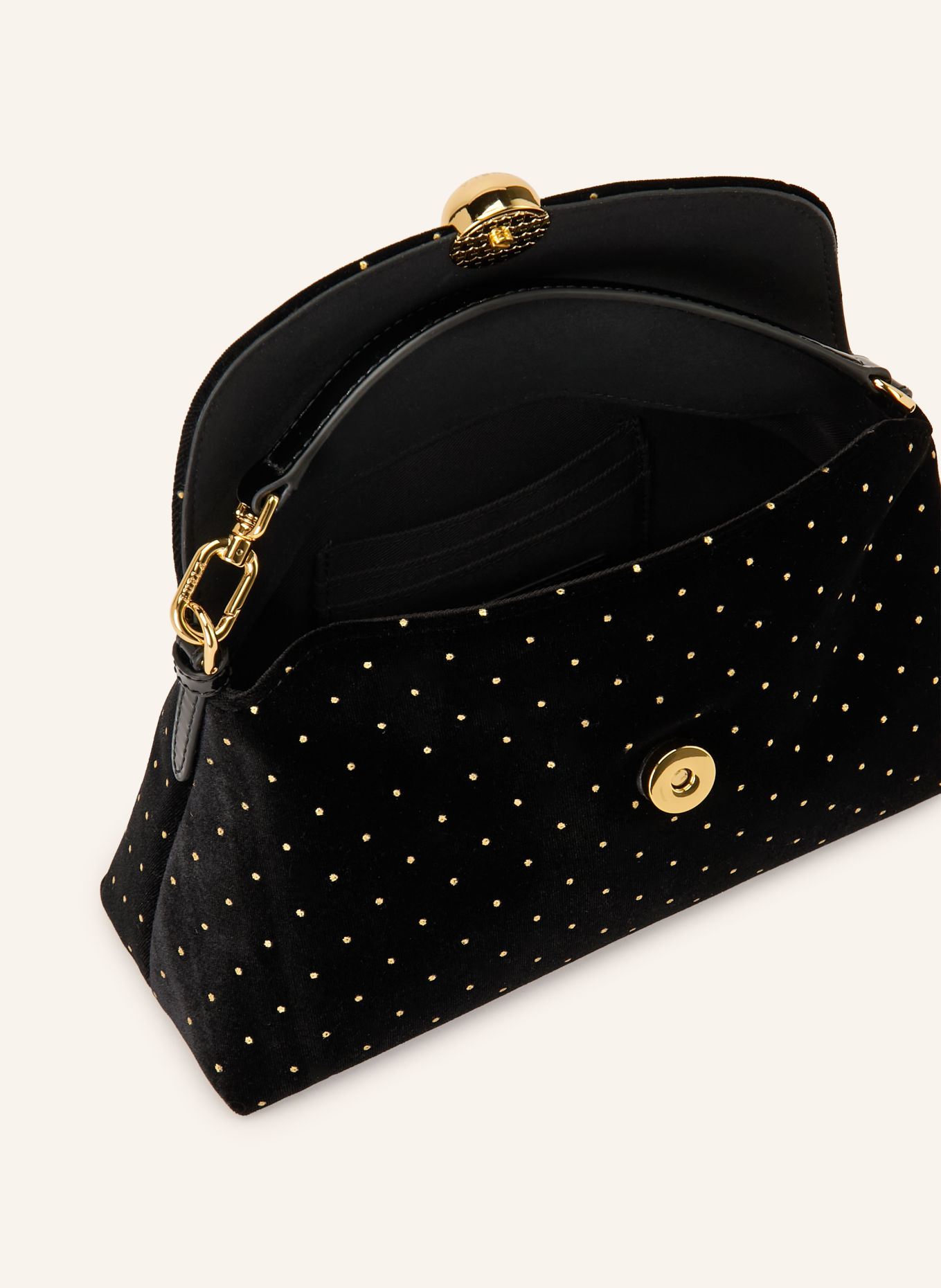 FURLA SFERA SOFT MINI Crossbody Bag: BLACK / GOLD