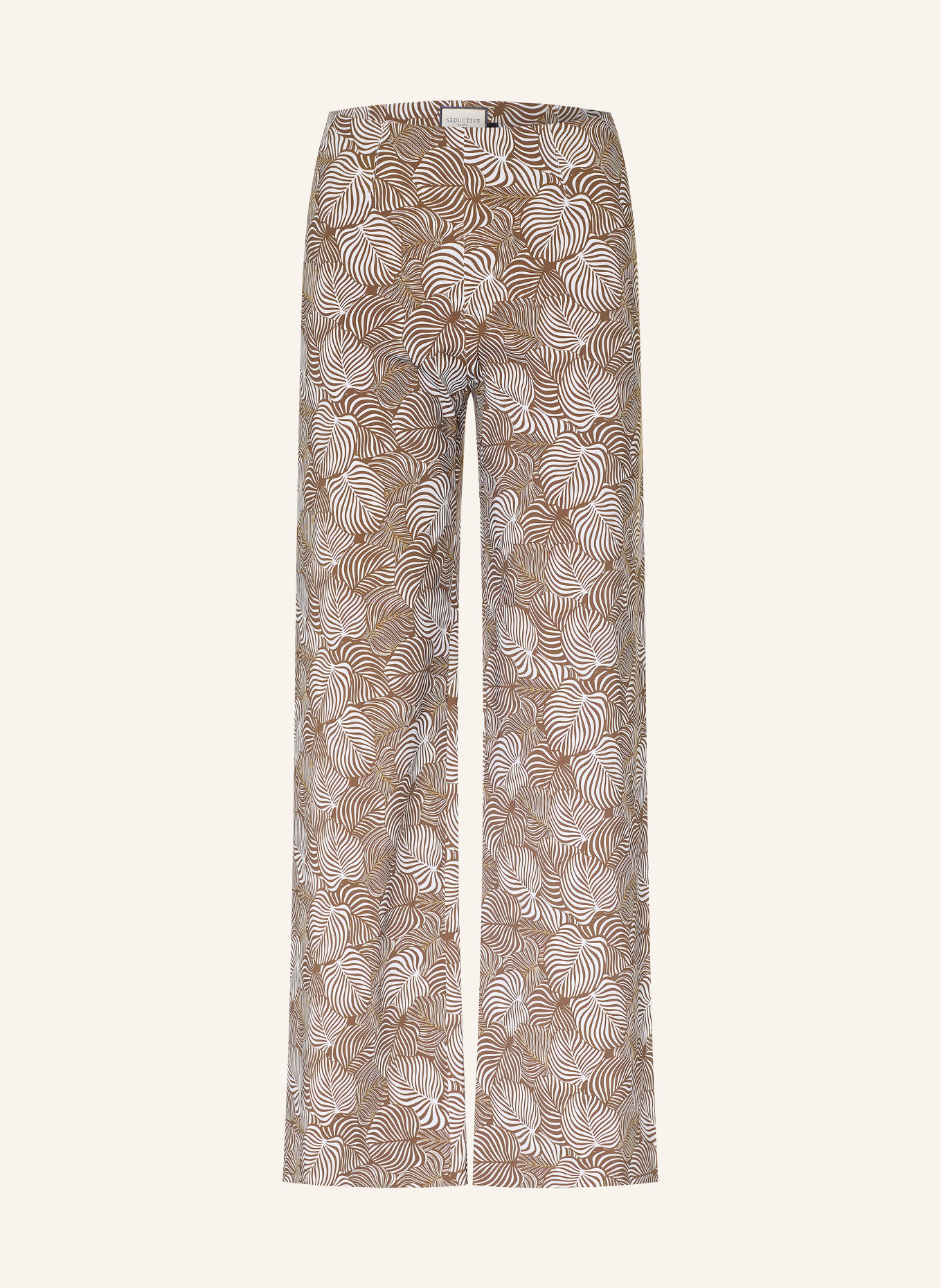 SEDUCTIVE Marlene-broek: BRUIN / WIT