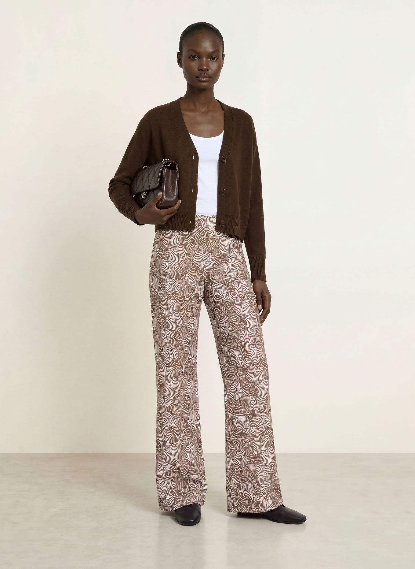 SEDUCTIVE Marlene-broek: BRUIN / WIT
