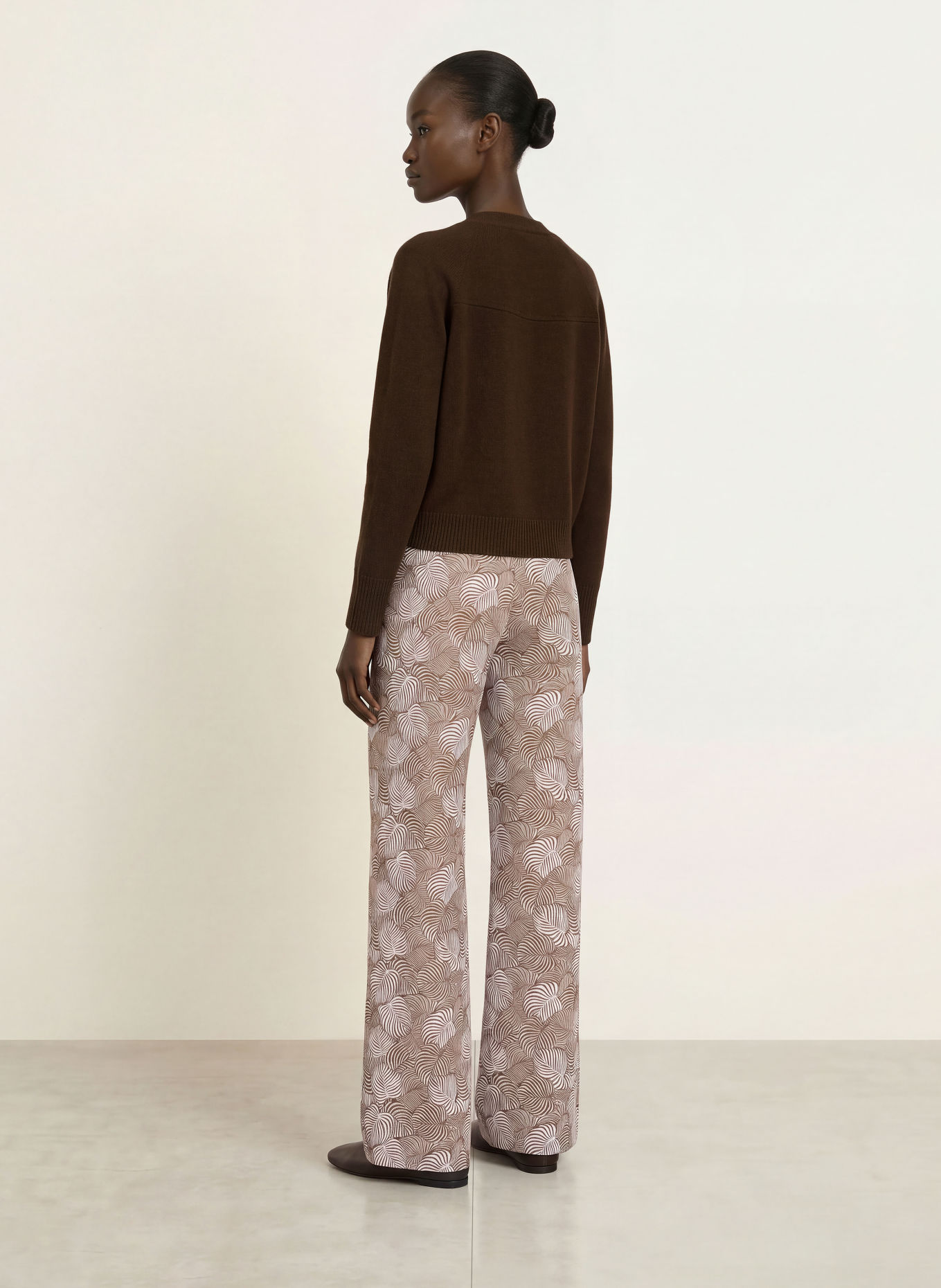 SEDUCTIVE Marlene-broek: BRUIN / WIT