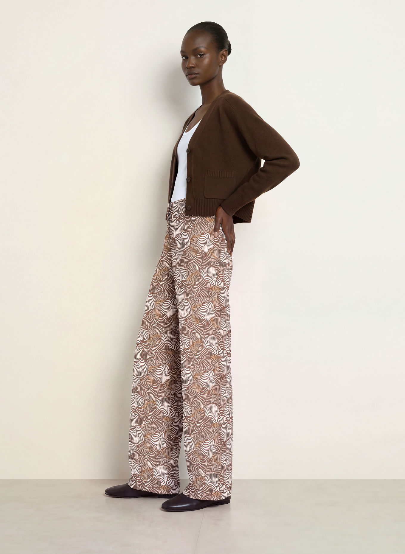 SEDUCTIVE Marlene-broek: BRUIN / WIT