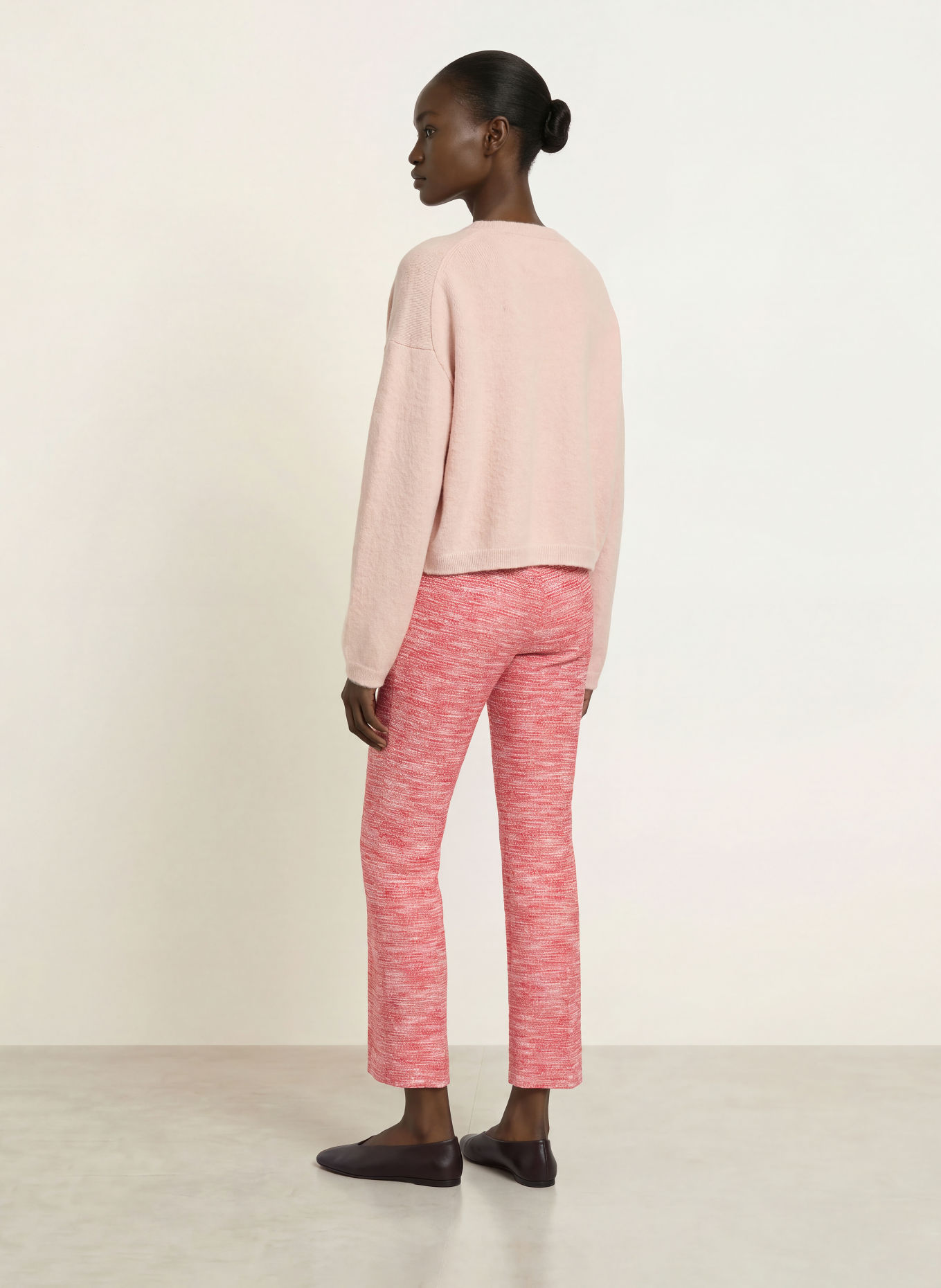 SEDUCTIVE Tweedbroek NANETTE GOLD met sierstenen: ROOD / WIT