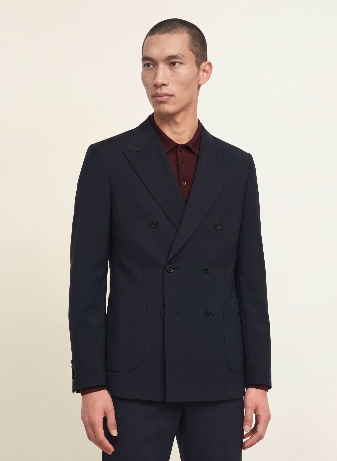 PAUL Veston de costume coupe slim: 680 NAVY