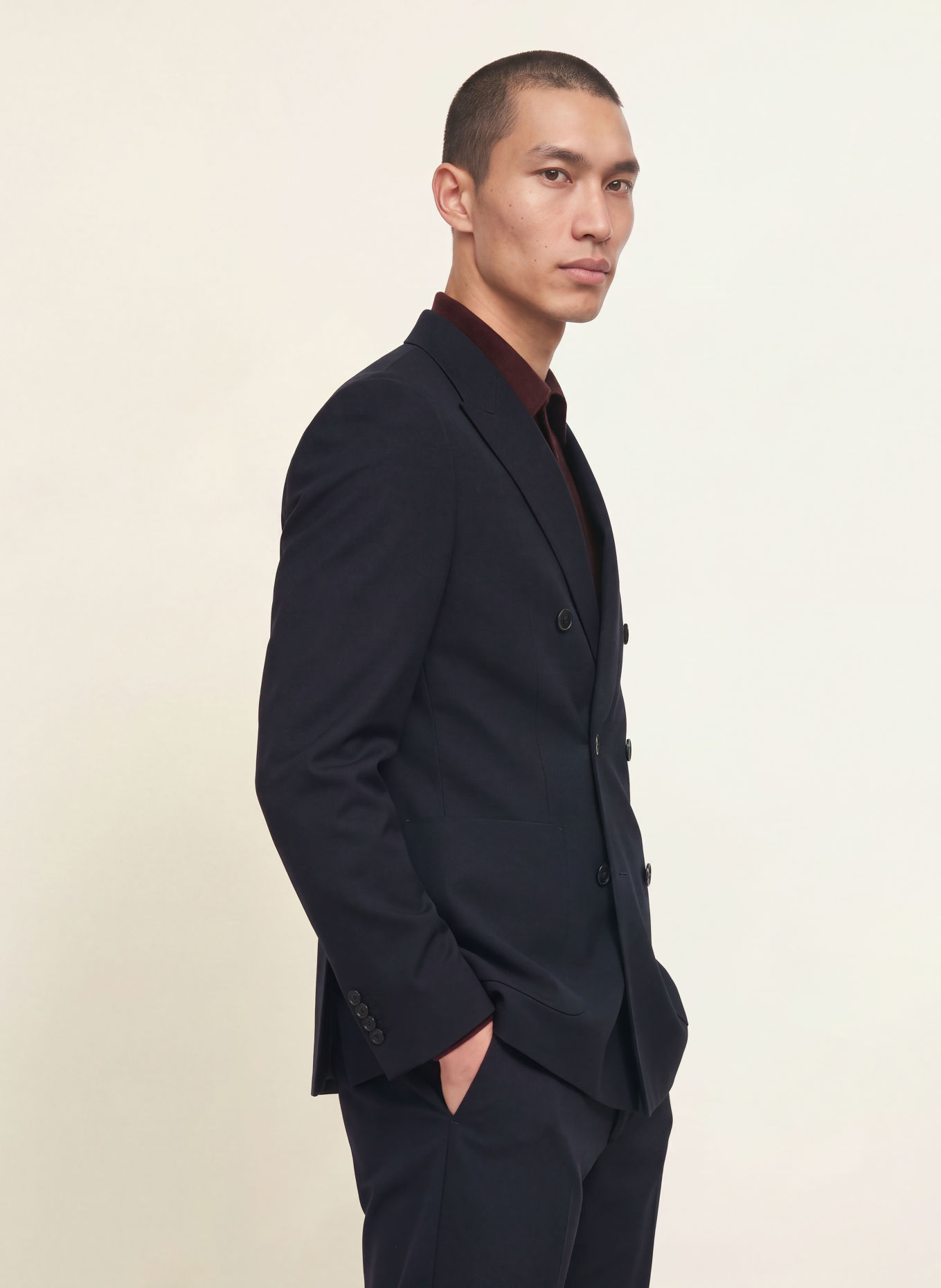 PAUL Veston de costume coupe slim: 680 NAVY