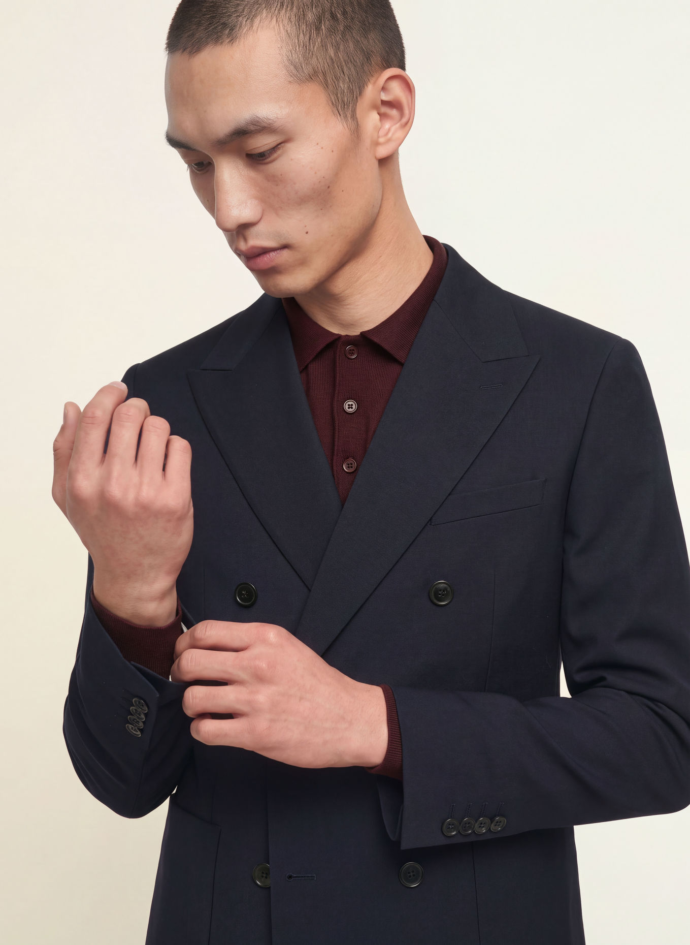 PAUL Veston de costume coupe slim: 680 NAVY