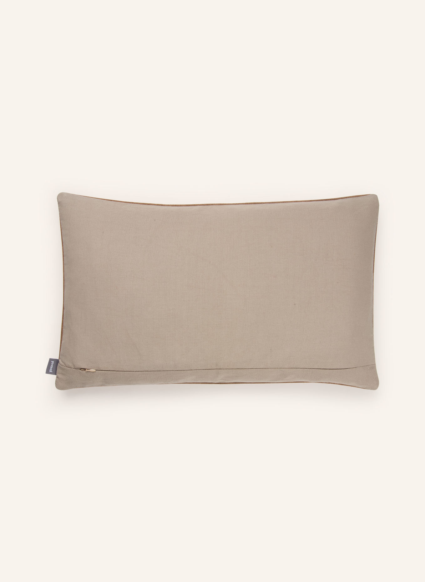 PAD LEATHER WEAVE Decorative cushion cover: TAUPE / BROWN / DARK GRAY