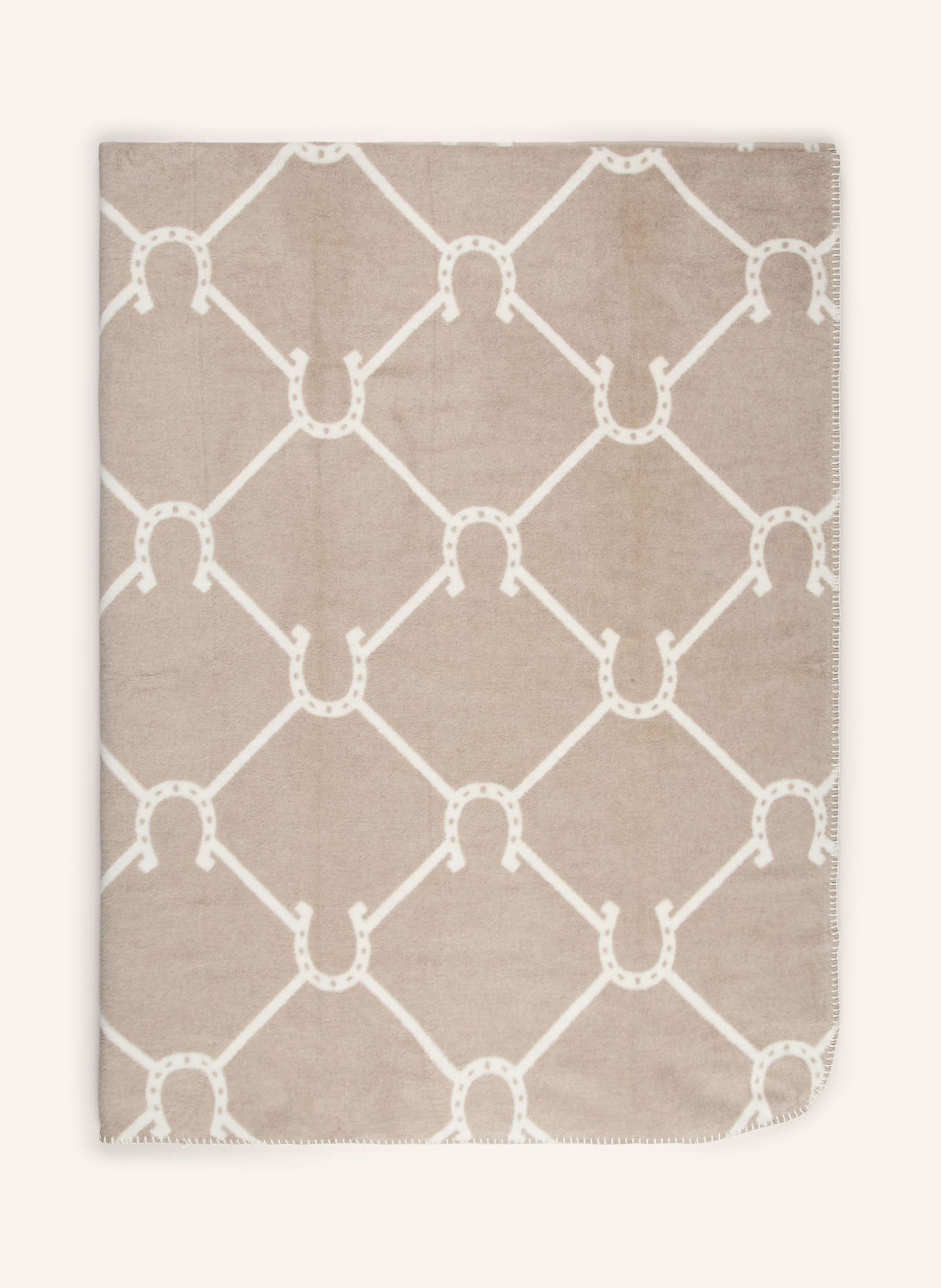 PAD LUCKY Throw blanket: GRAY / CREAM
