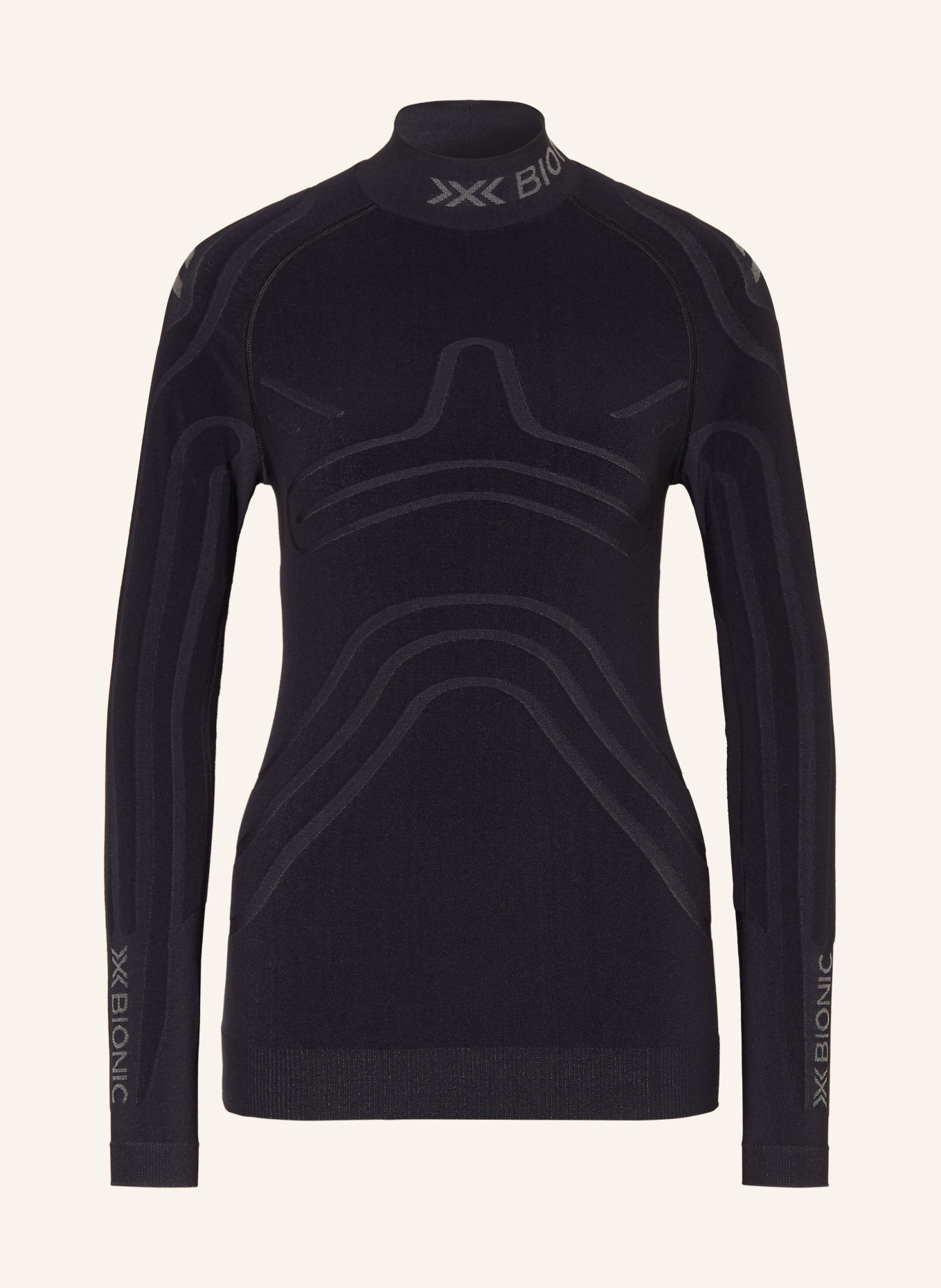 X-BIONIC HEATLOOP Functional underwear shirt: BLACK / CREAM