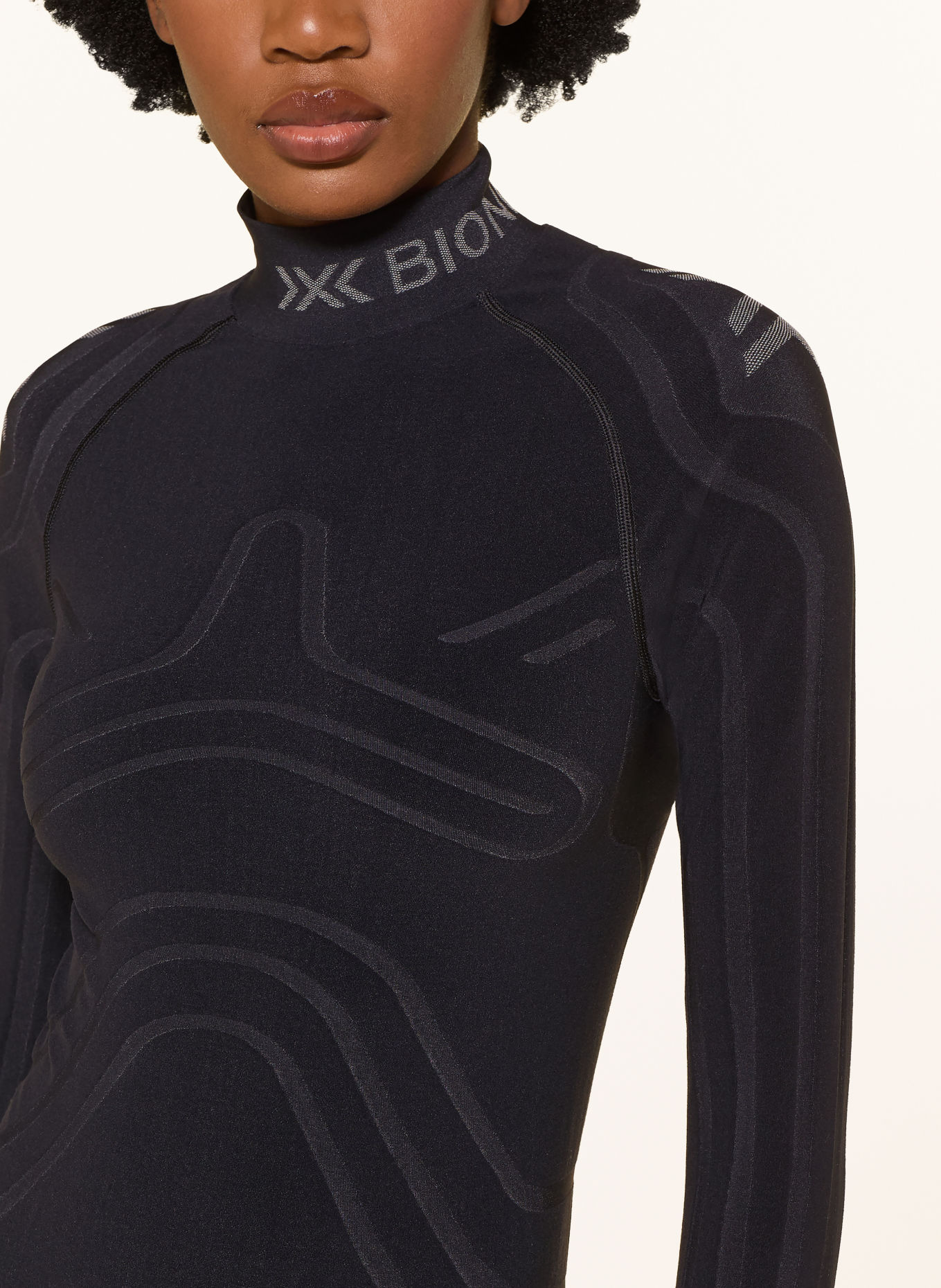 X-BIONIC HEATLOOP Functional underwear shirt: BLACK / CREAM