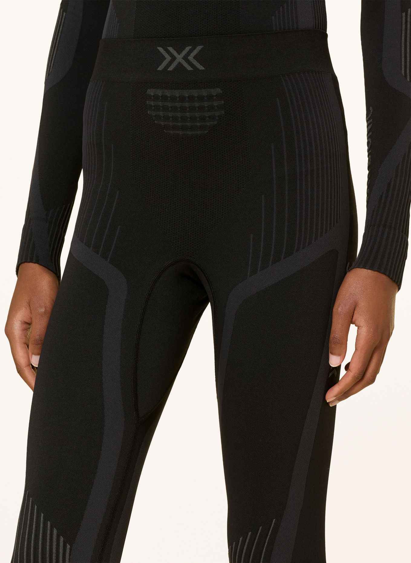 X-BIONIC INVENT functional underwear pants with shorter leg length: BLACK