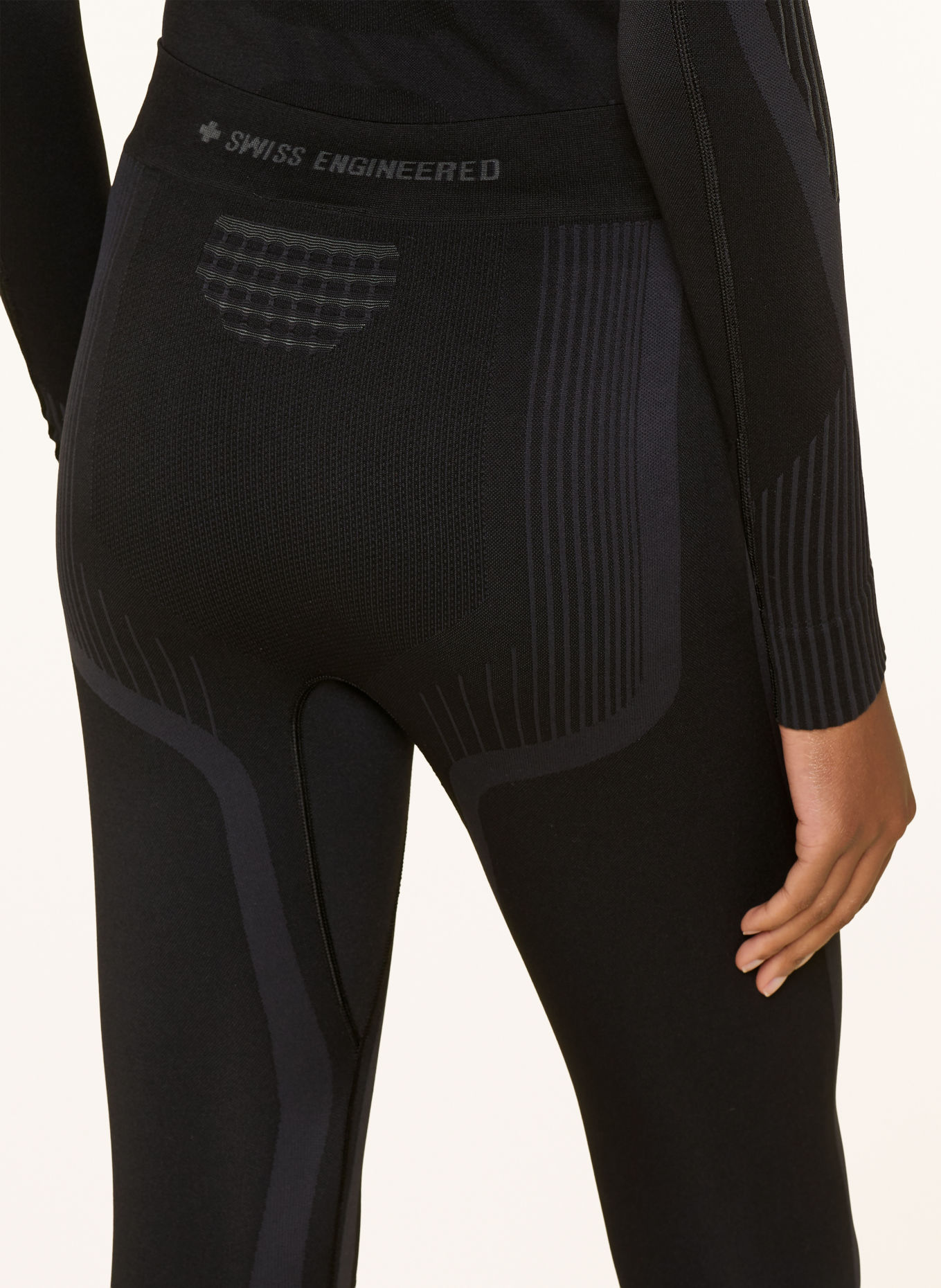 X-BIONIC INVENT functional underwear pants with shorter leg length: BLACK