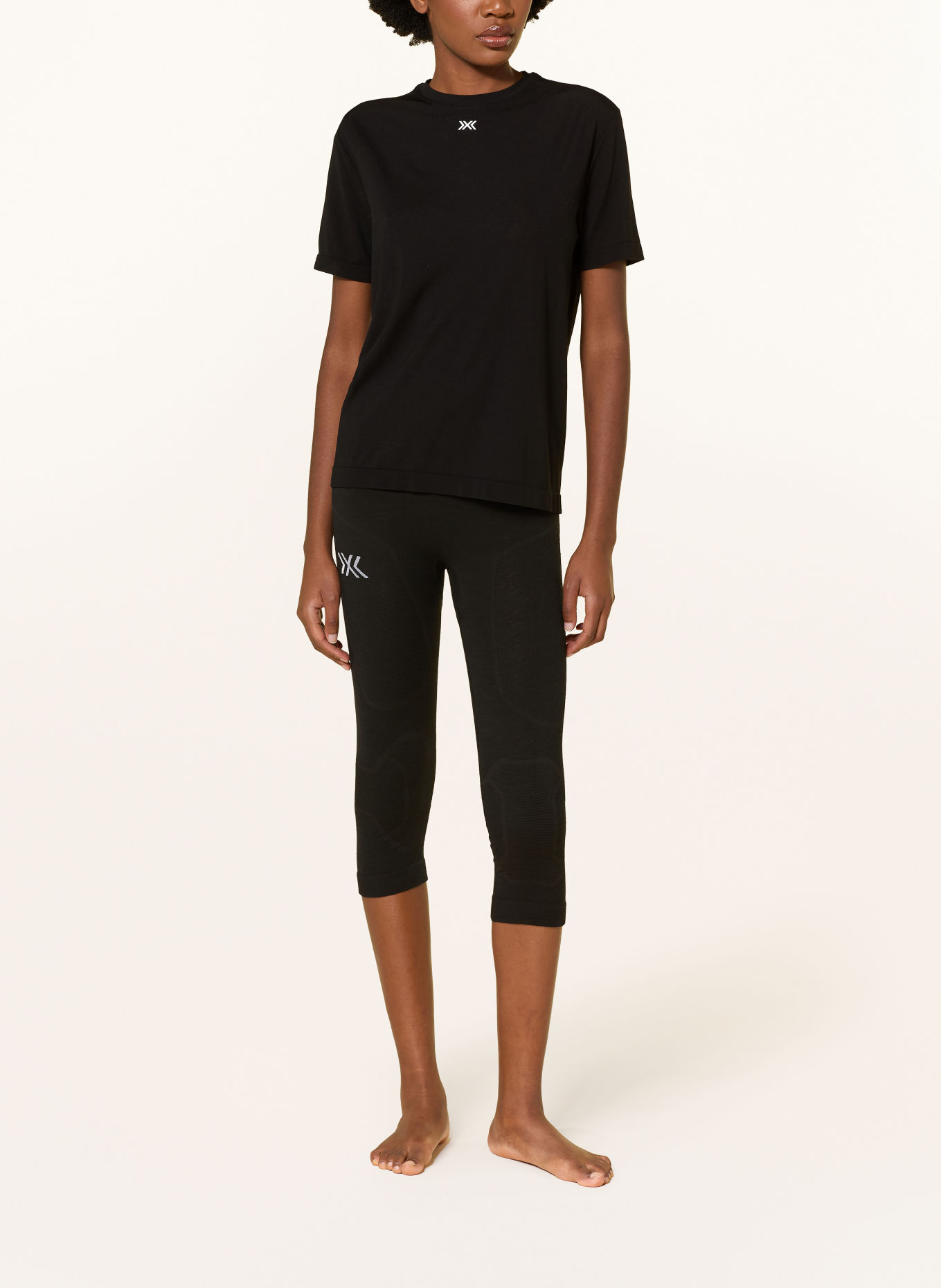 X-BIONIC MIGHTYWOOL LIGHT Functional underwear shirt with Merino Wool: BLACK