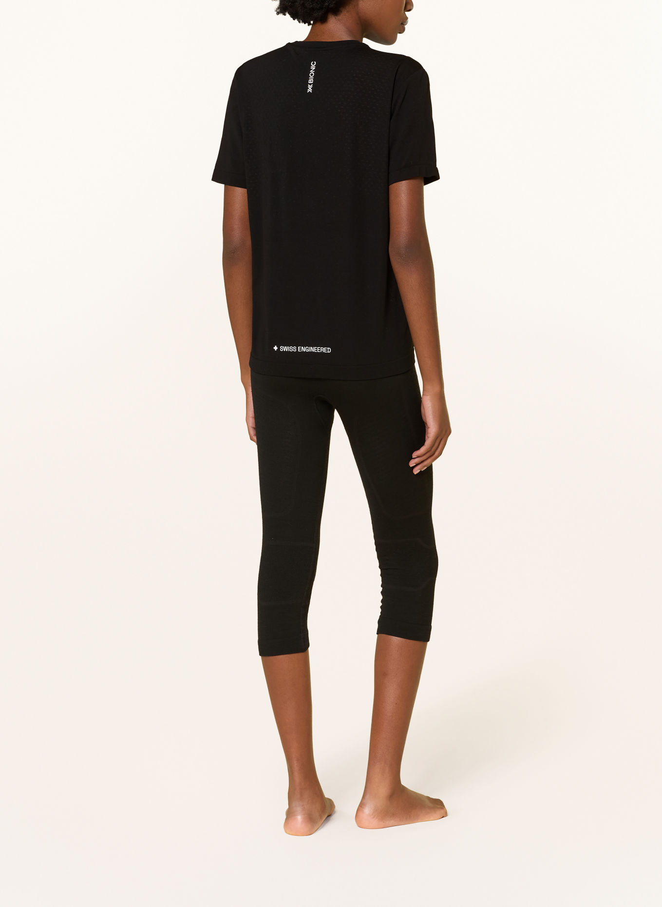 X-BIONIC MIGHTYWOOL LIGHT Functional underwear shirt with Merino Wool: BLACK