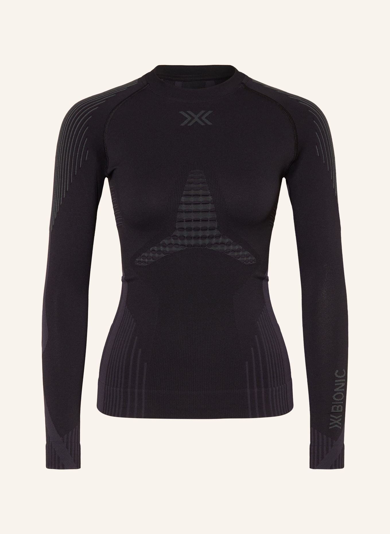 X-BIONIC INVENT Functional underwear shirt: BLACK / DARK GRAY
