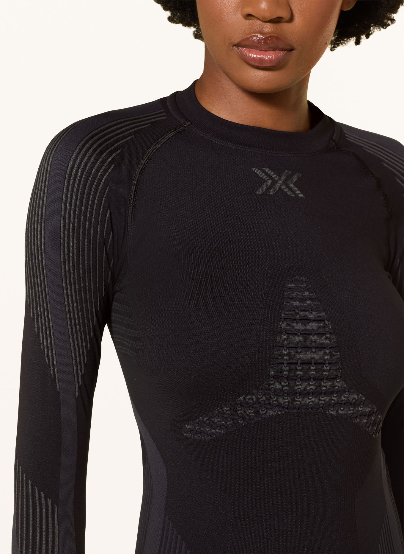 X-BIONIC INVENT Functional underwear shirt: BLACK / DARK GRAY