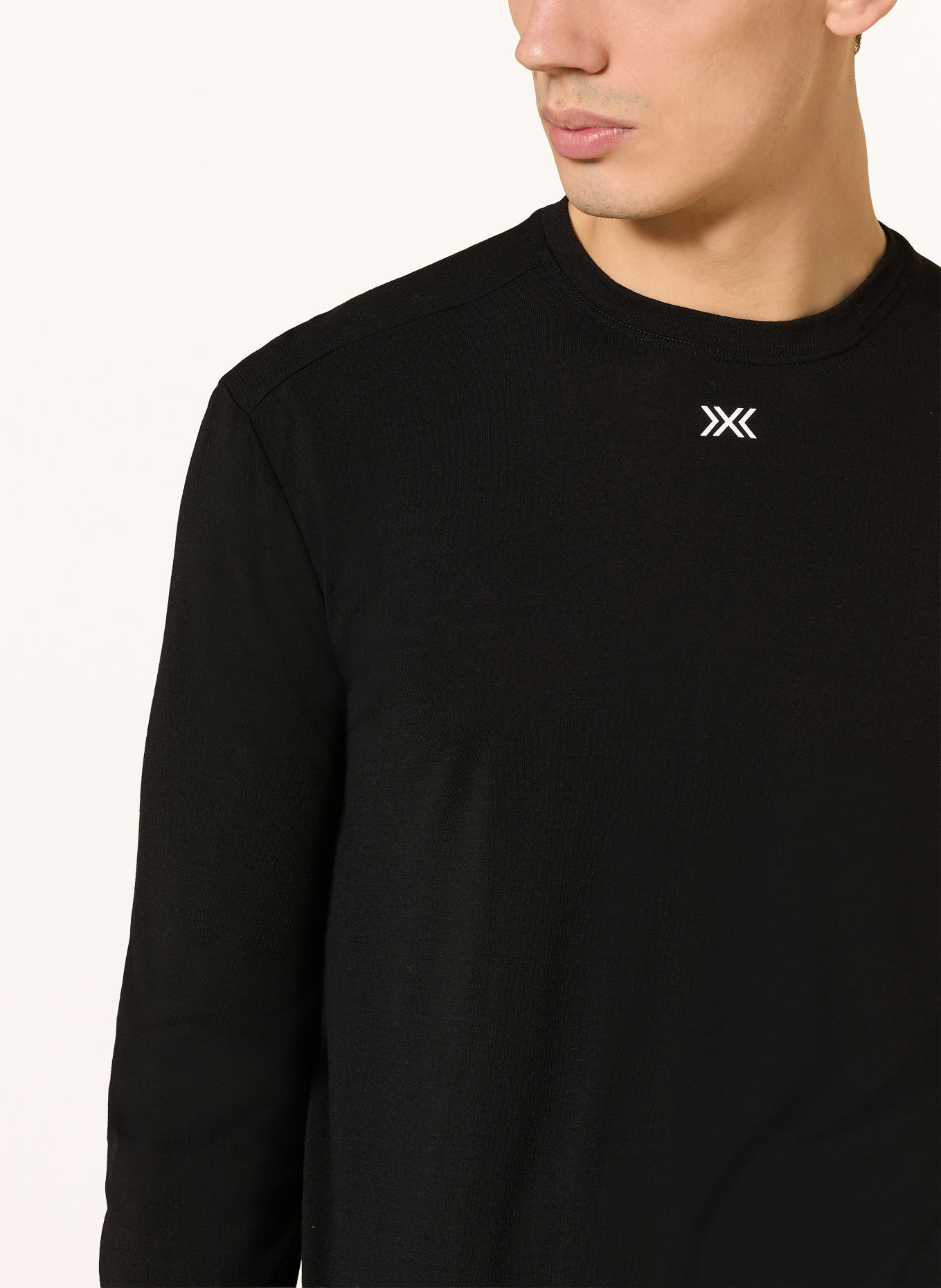 X-BIONIC MIGHTYWOOL LIGHT Functional underwear shirt: BLACK