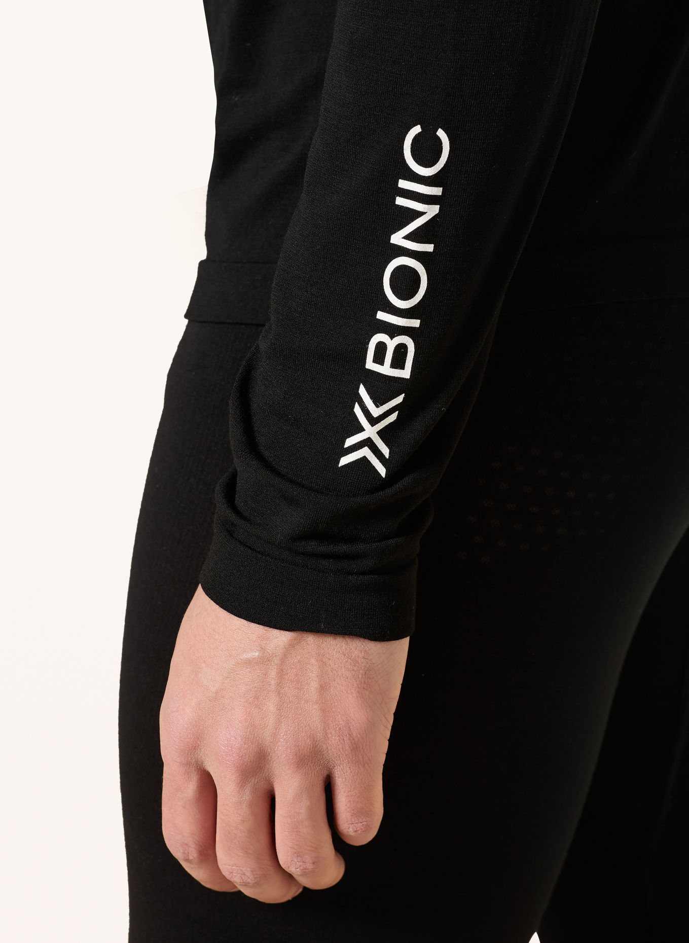 X-BIONIC MIGHTYWOOL LIGHT Functional underwear shirt: BLACK