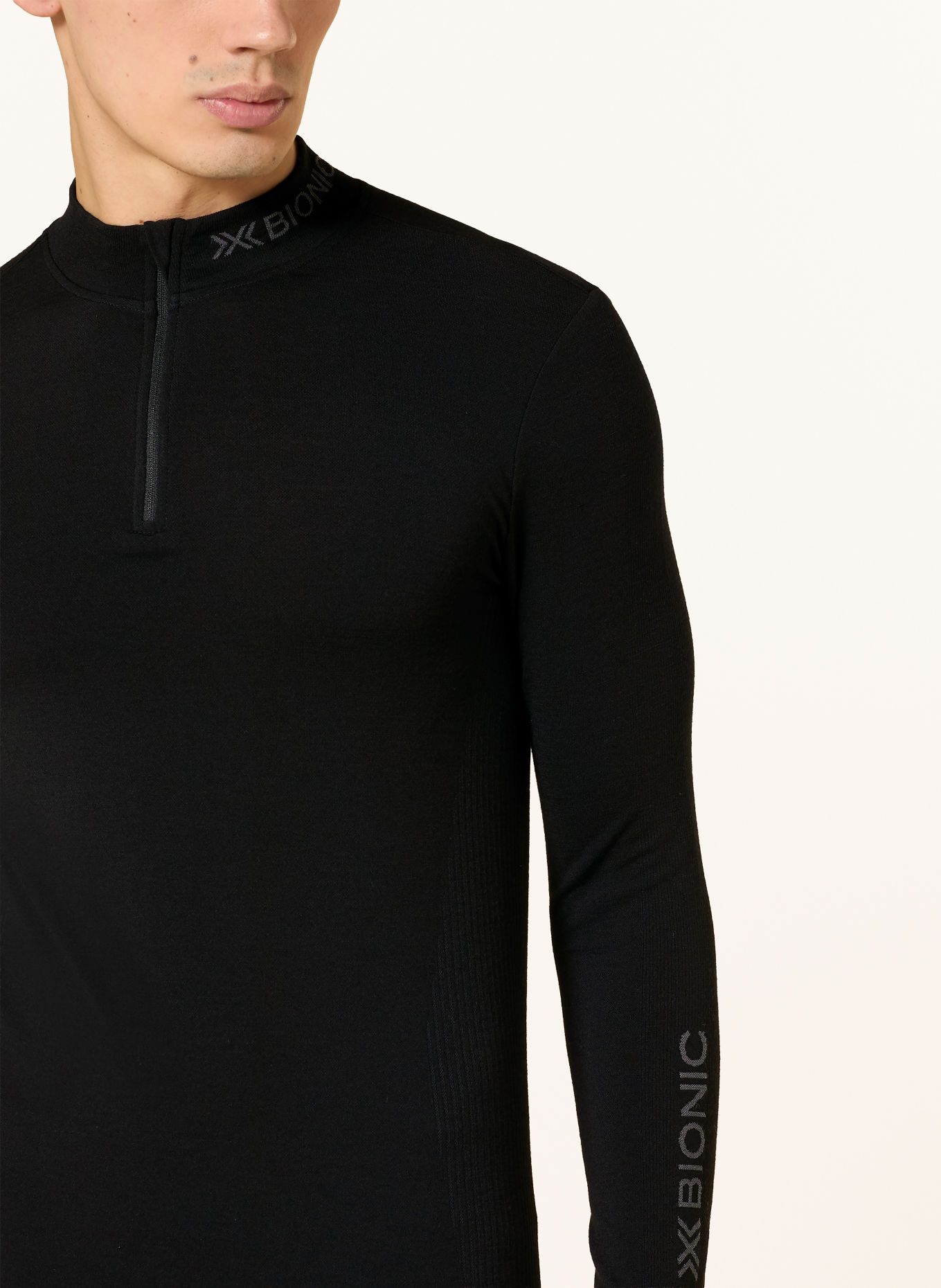 X-BIONIC MIGHTYWOOL Midlayer: BLACK