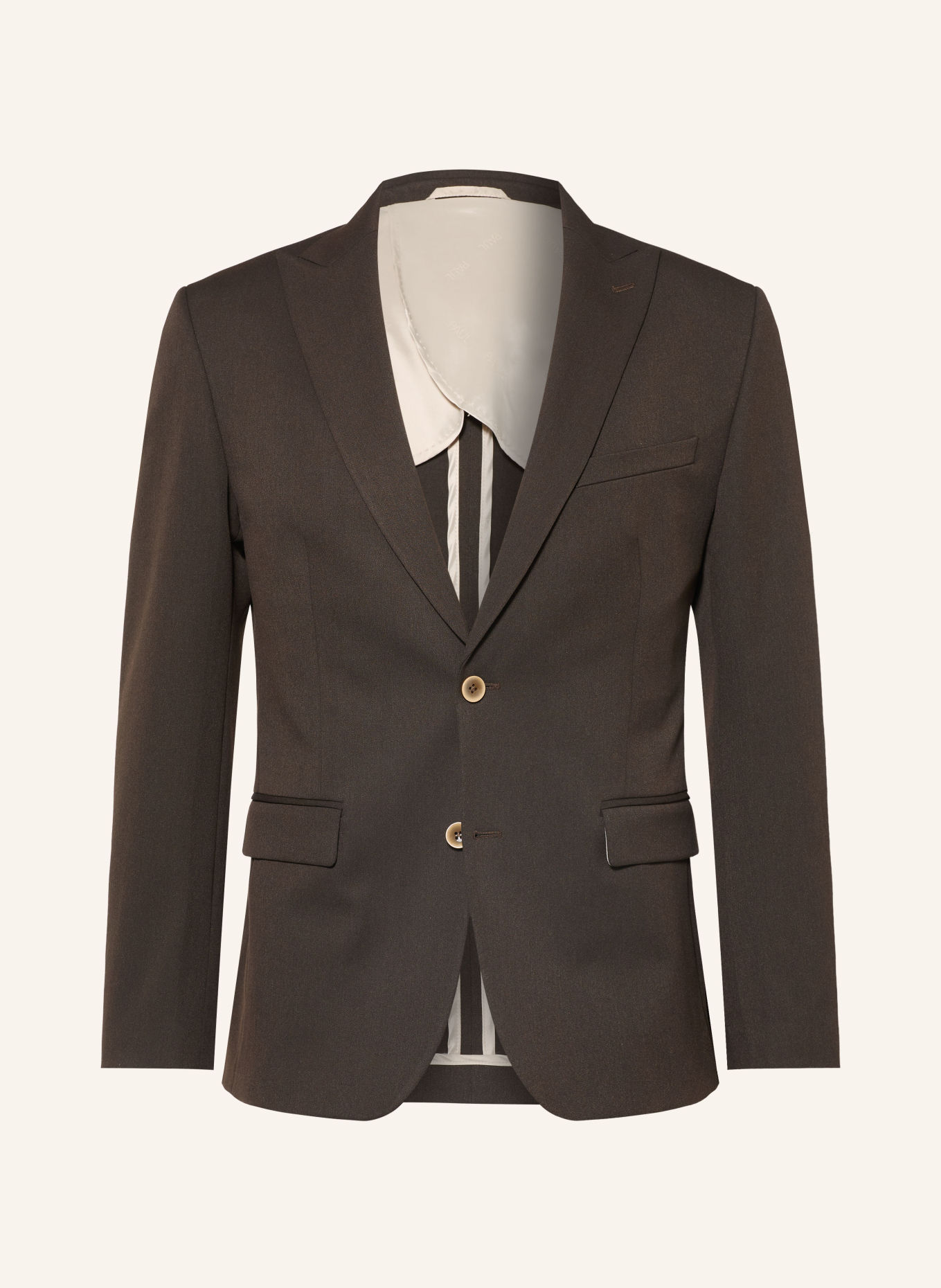 PAUL Slim-Fit Suit Jacket: 880 DARK BROWN