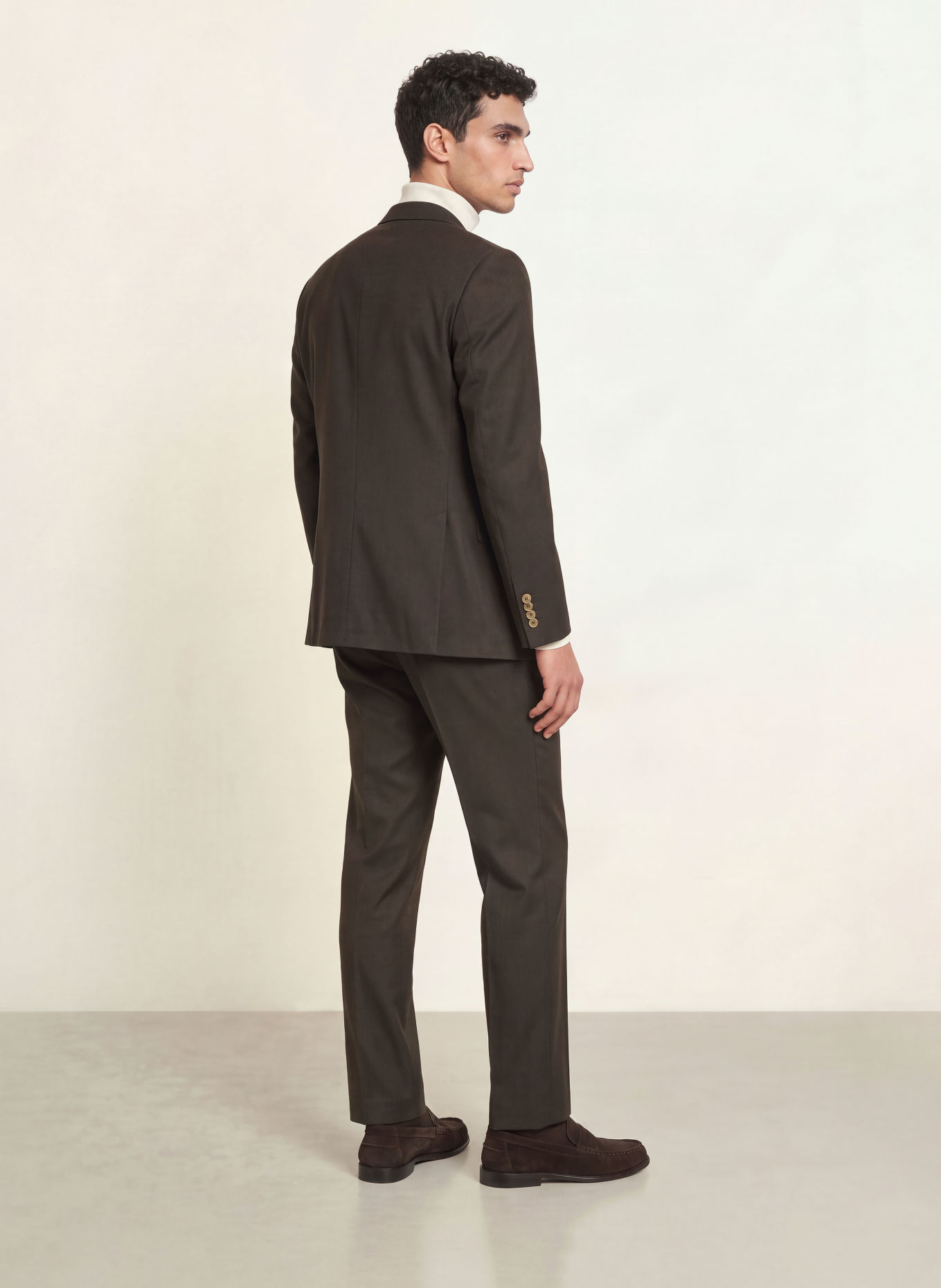 PAUL Slim-Fit Suit Jacket: 880 DARK BROWN