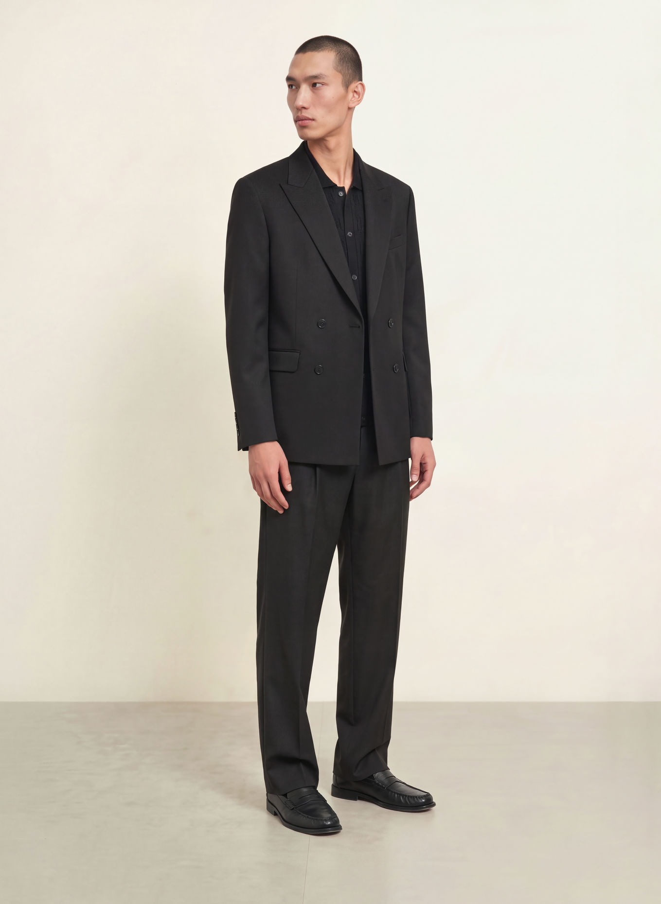 PAUL Relaxed-Fit Suit Jacket: 900 BLACK