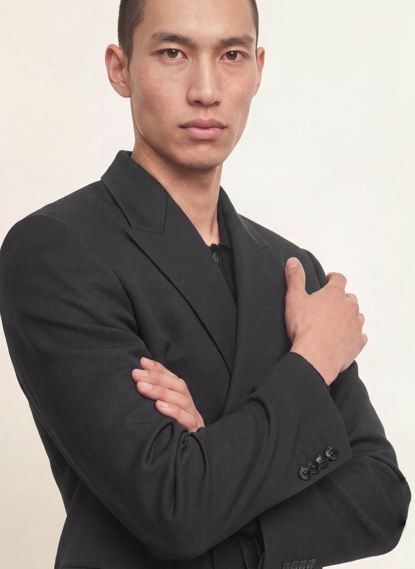PAUL Relaxed-Fit Suit Jacket: 900 BLACK