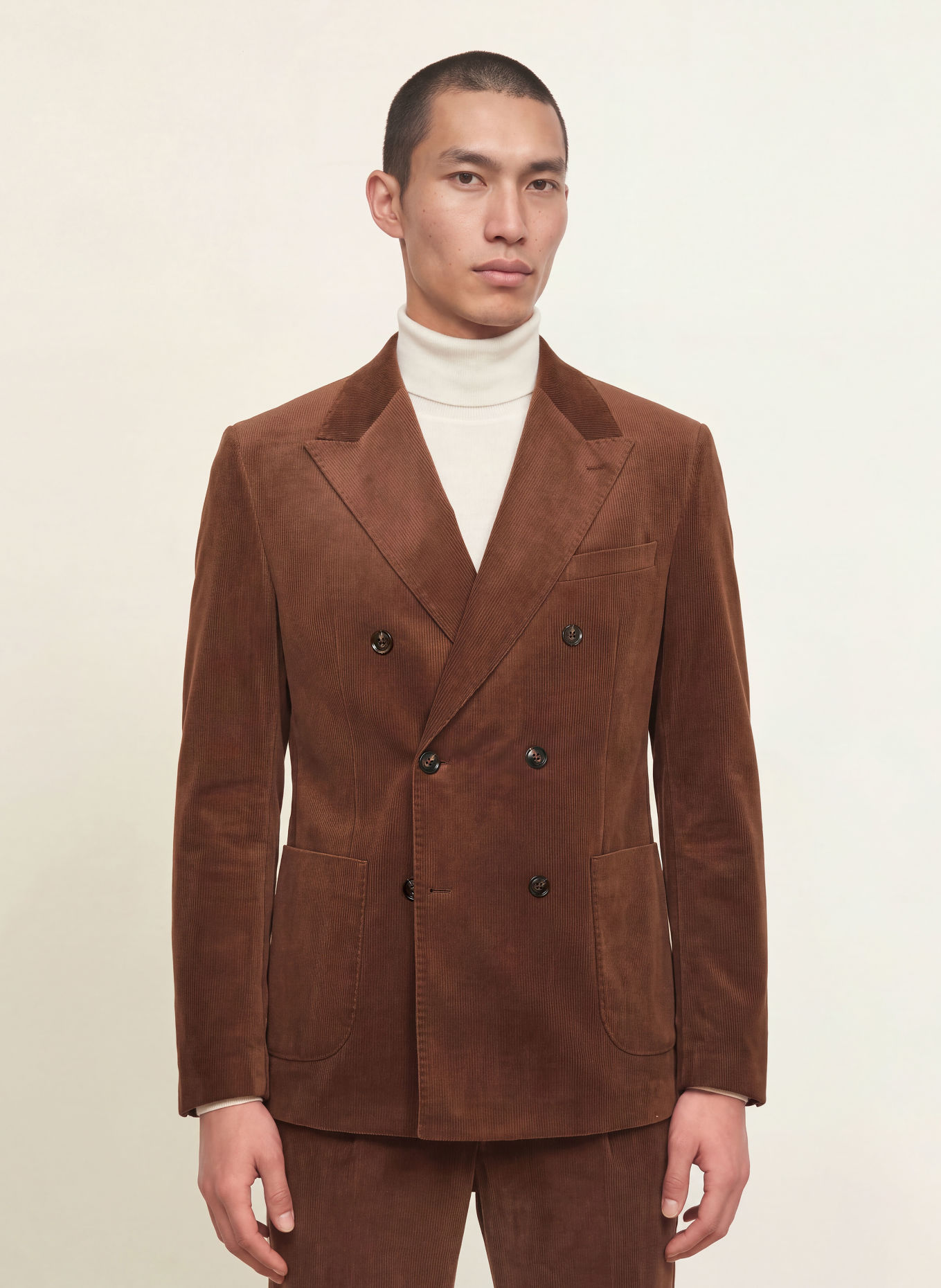 PAUL Corduroyjasje, slim fit: 850 chocolate