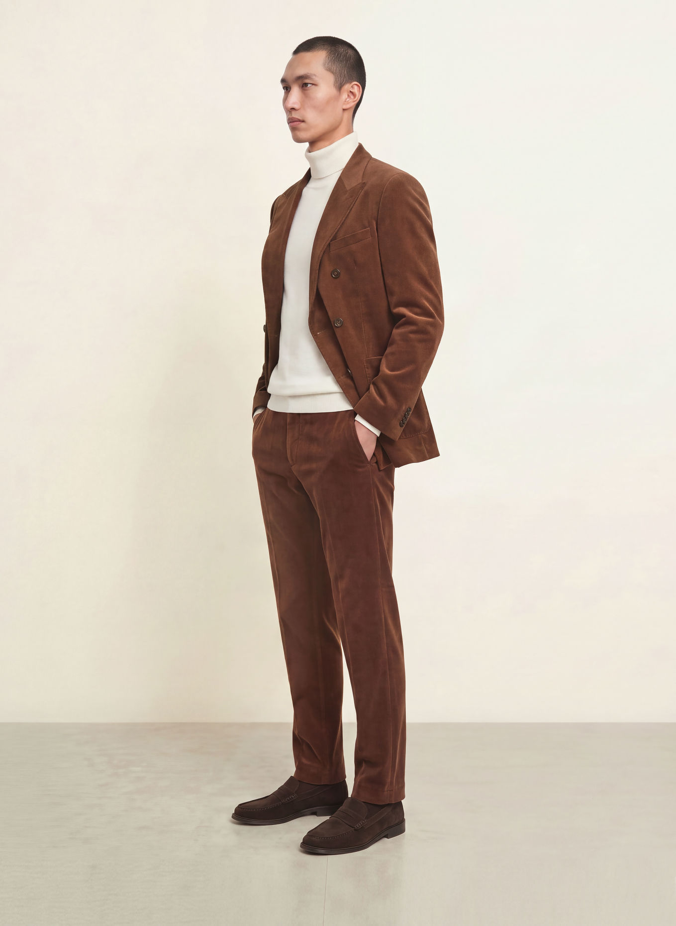 PAUL Corduroyjasje, slim fit: 850 chocolate