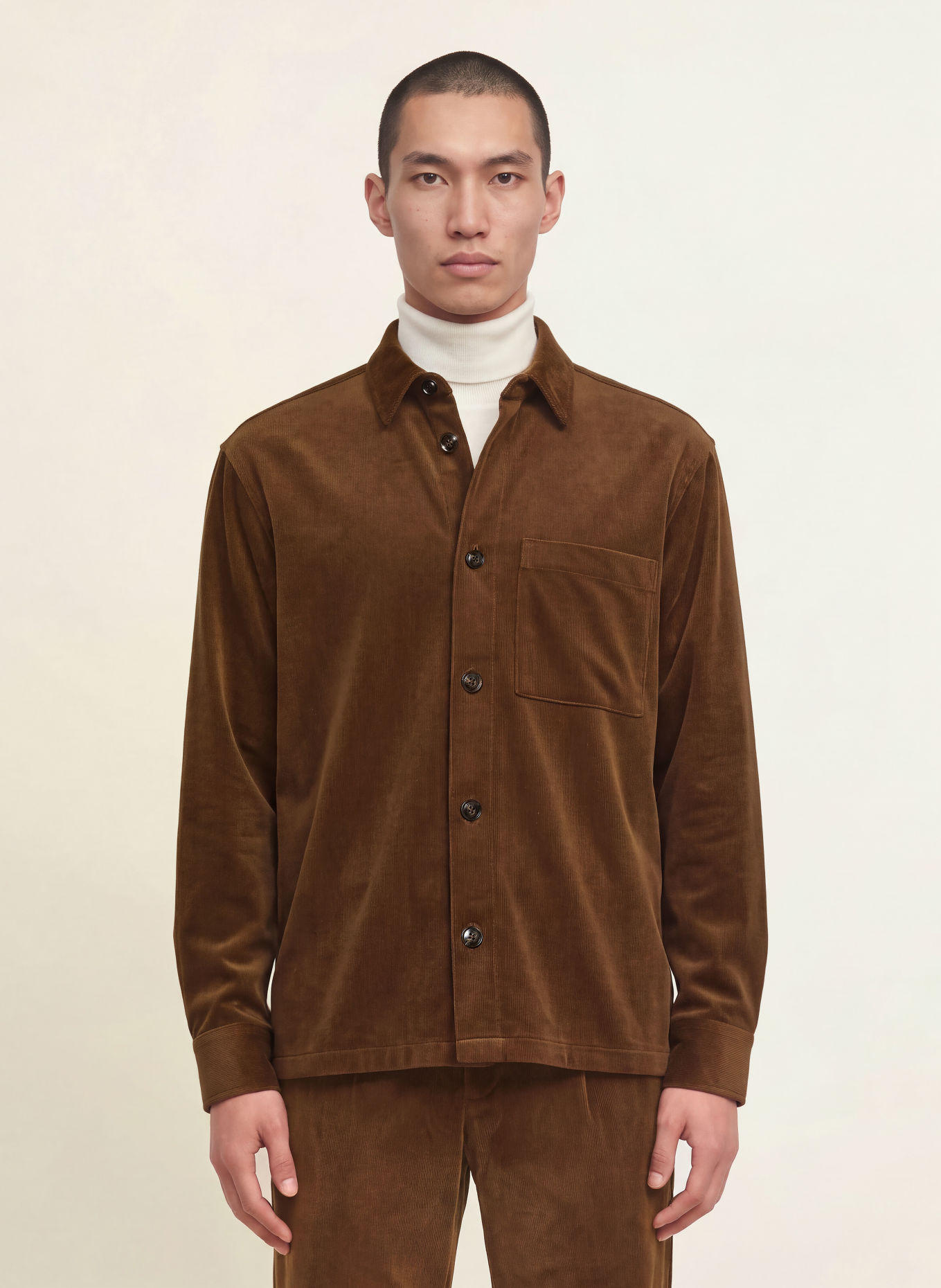 PAUL Corduroy Overshirt: BROWN