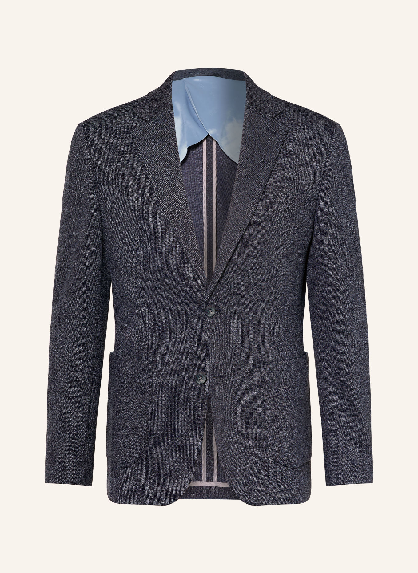 PAUL Slim-fit jersey suit jacket: 680 Dark Blue
