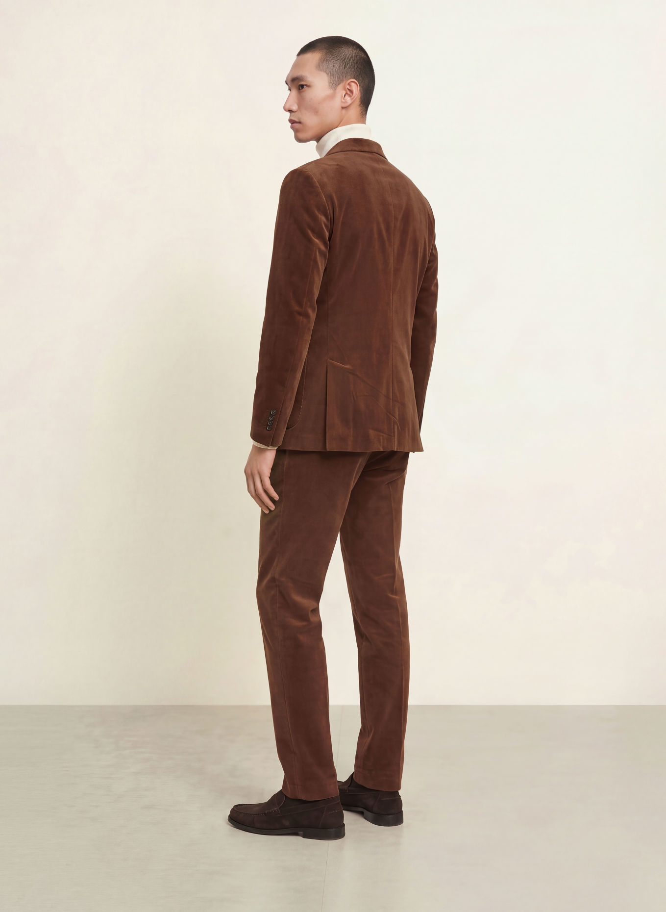 PAUL Kordové kalhoty Slim Fit: 850 chocolate
