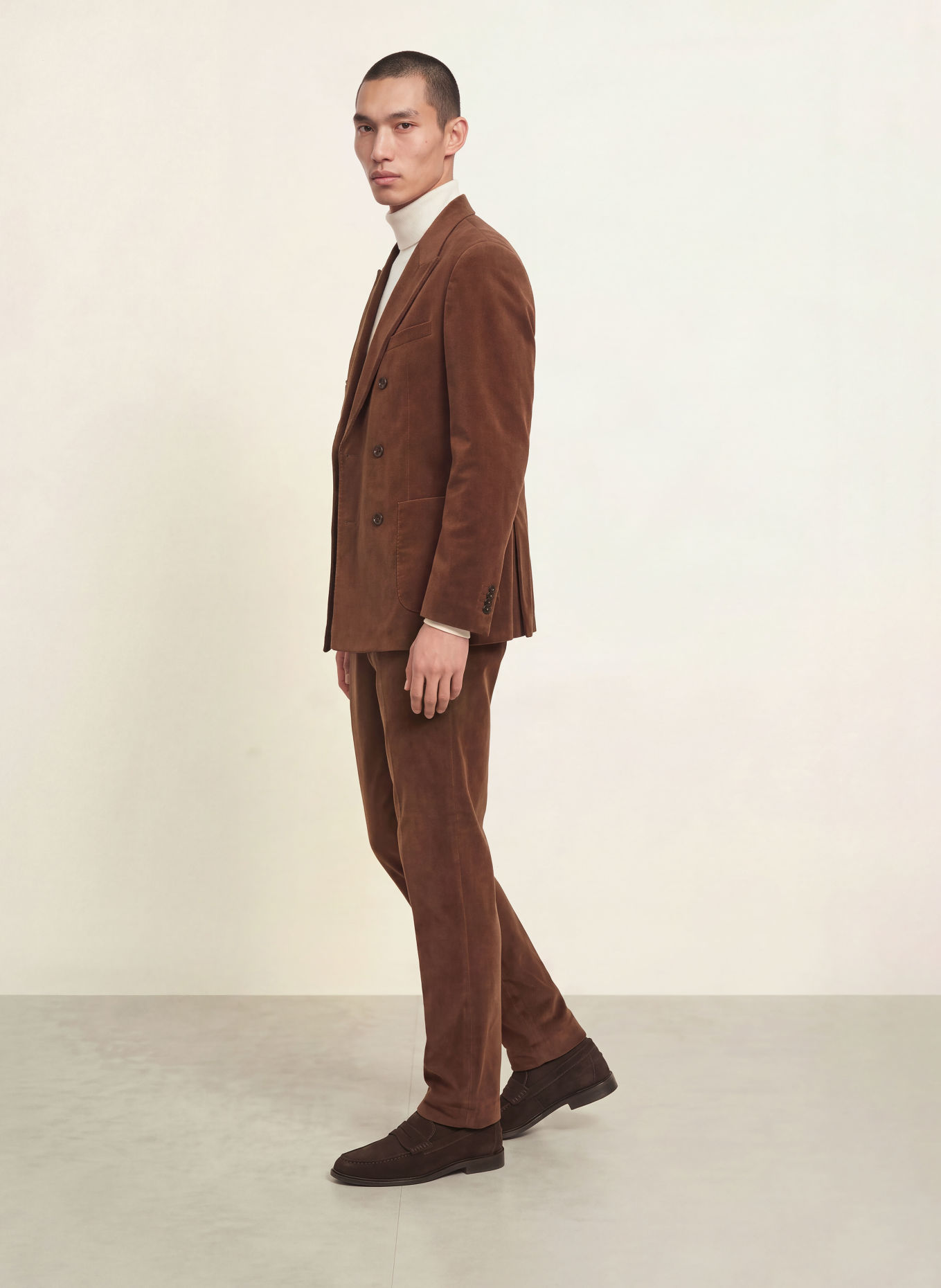 PAUL Kordové kalhoty Slim Fit: 850 chocolate