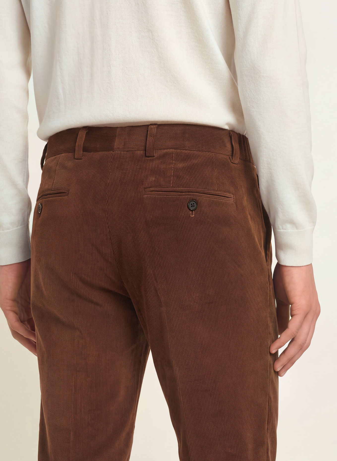 PAUL Kordové kalhoty Slim Fit: 850 chocolate