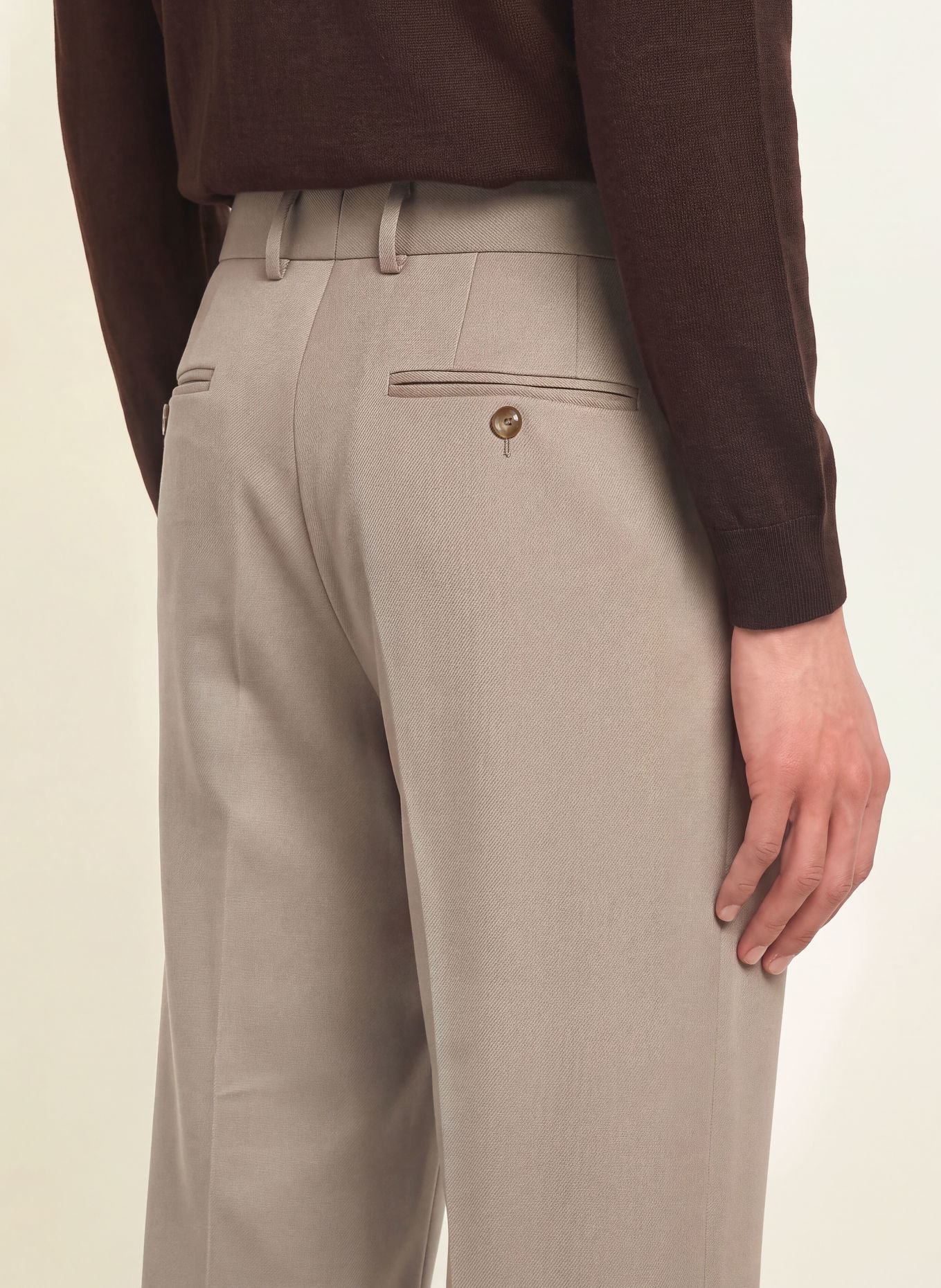 PAUL Relaxed-Fit Suit Trousers: 780 Taupe