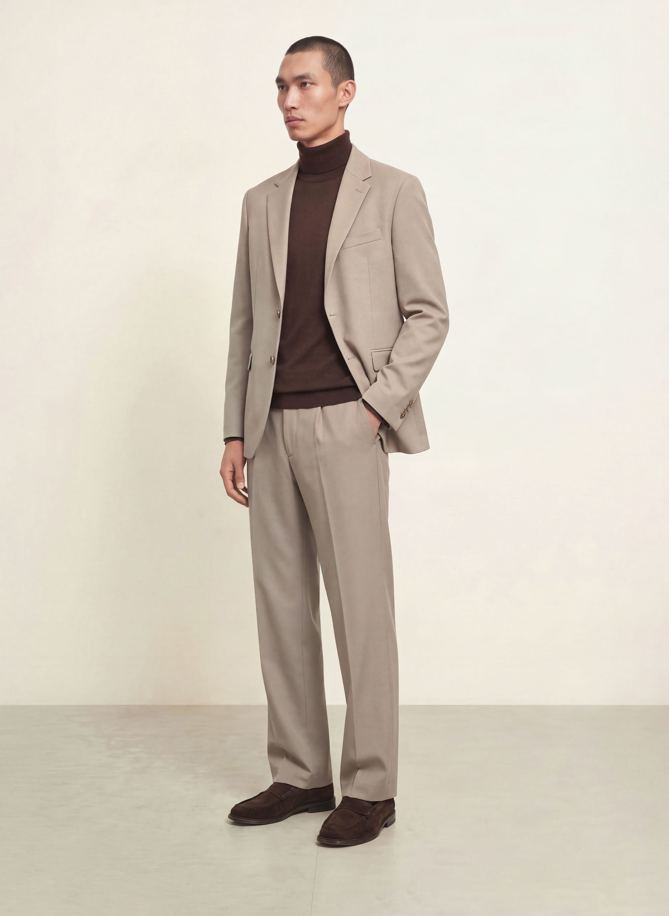 PAUL Relaxed-Fit Suit Jacket: 780 Taupe