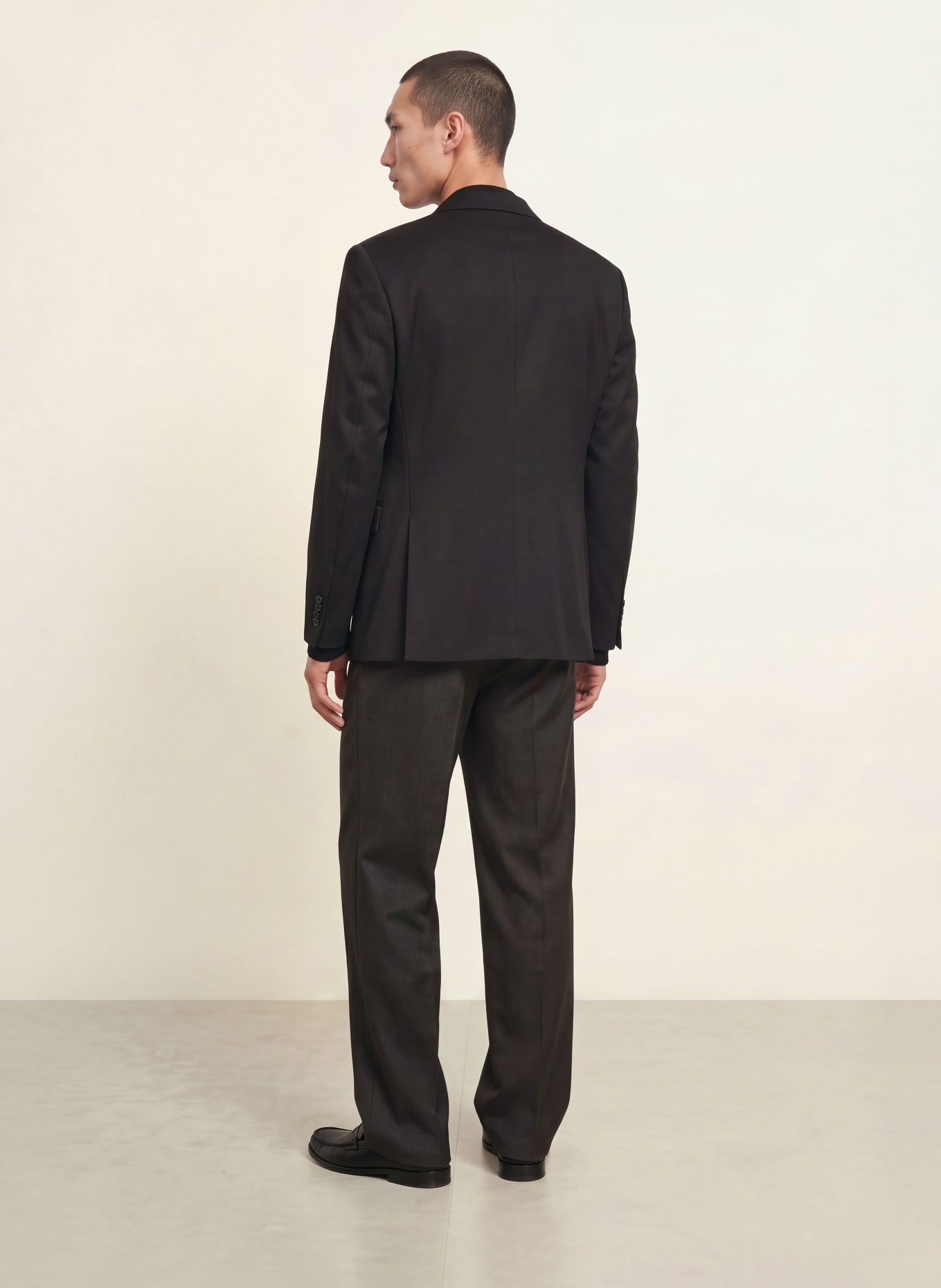 PAUL Pantalon de costume coupe décontractée: 900 BLACK