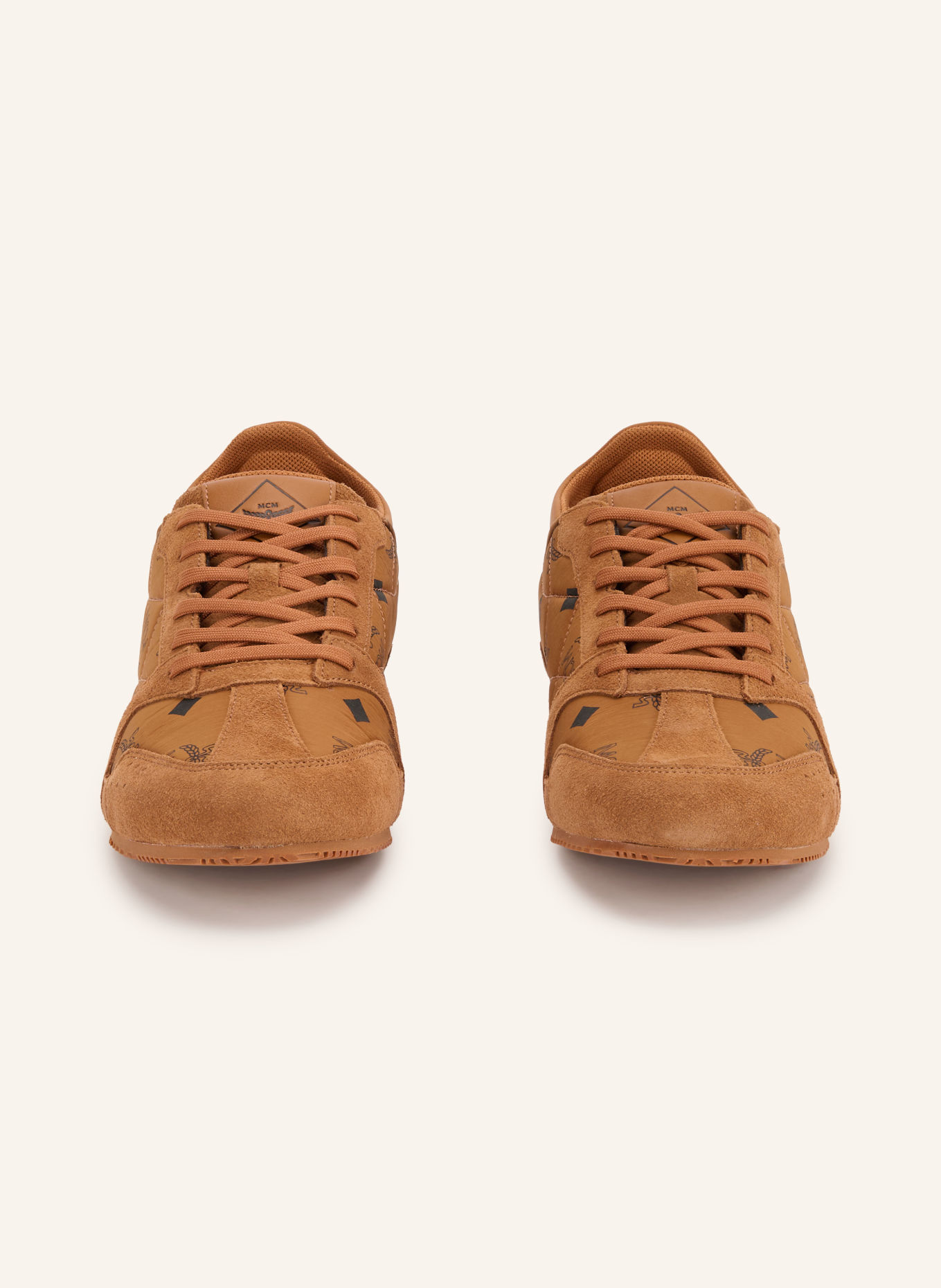 MCM FEDERLITE Sneakers: COGNAC / BLACK