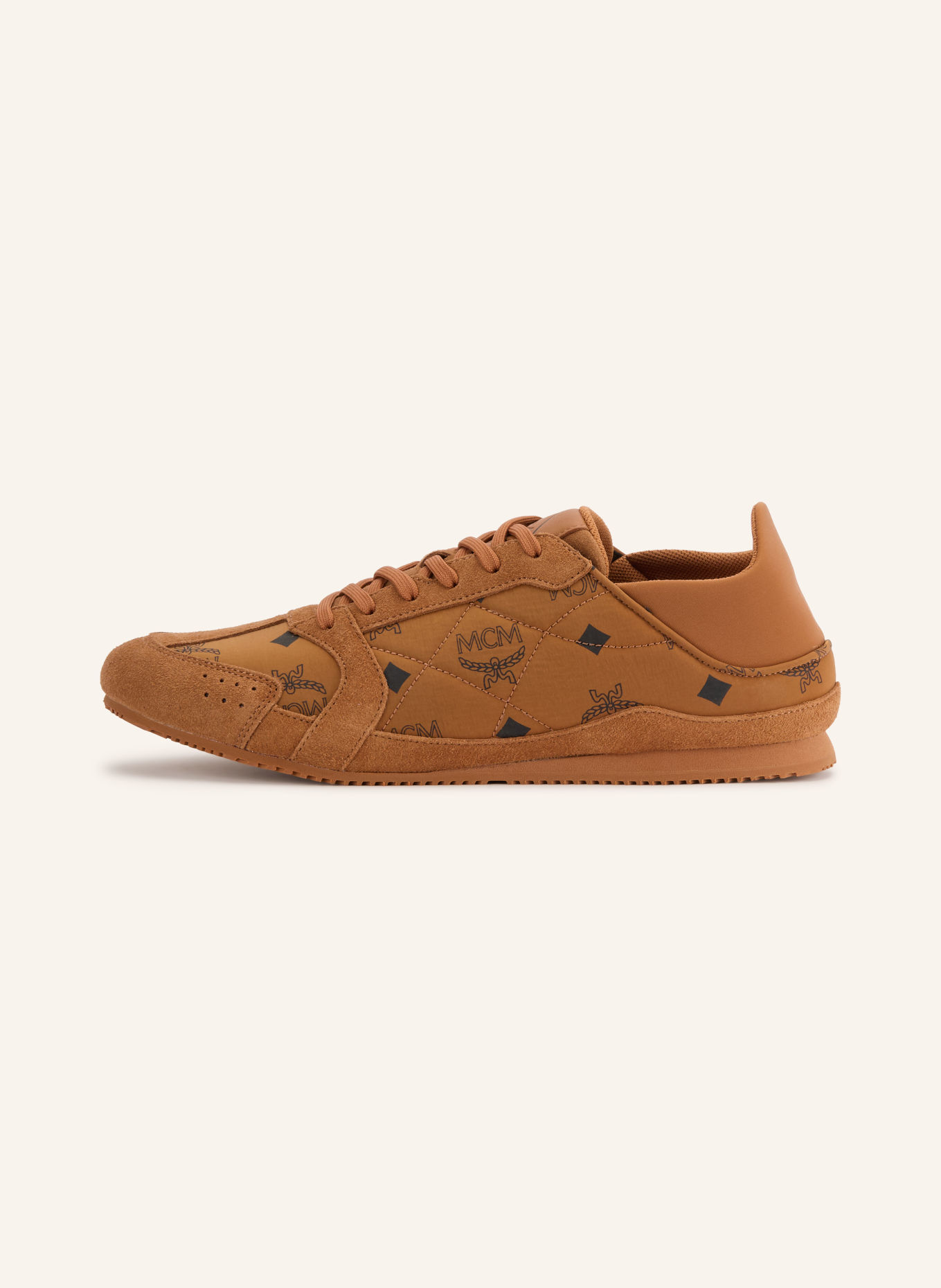 MCM FEDERLITE Sneakers: COGNAC / BLACK