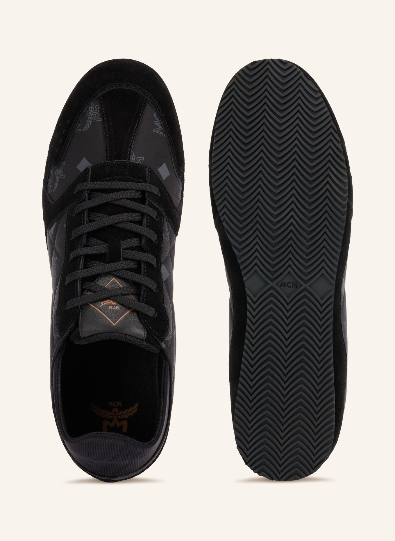 MCM FEDERLITE Sneakers: BLACK / GRAY