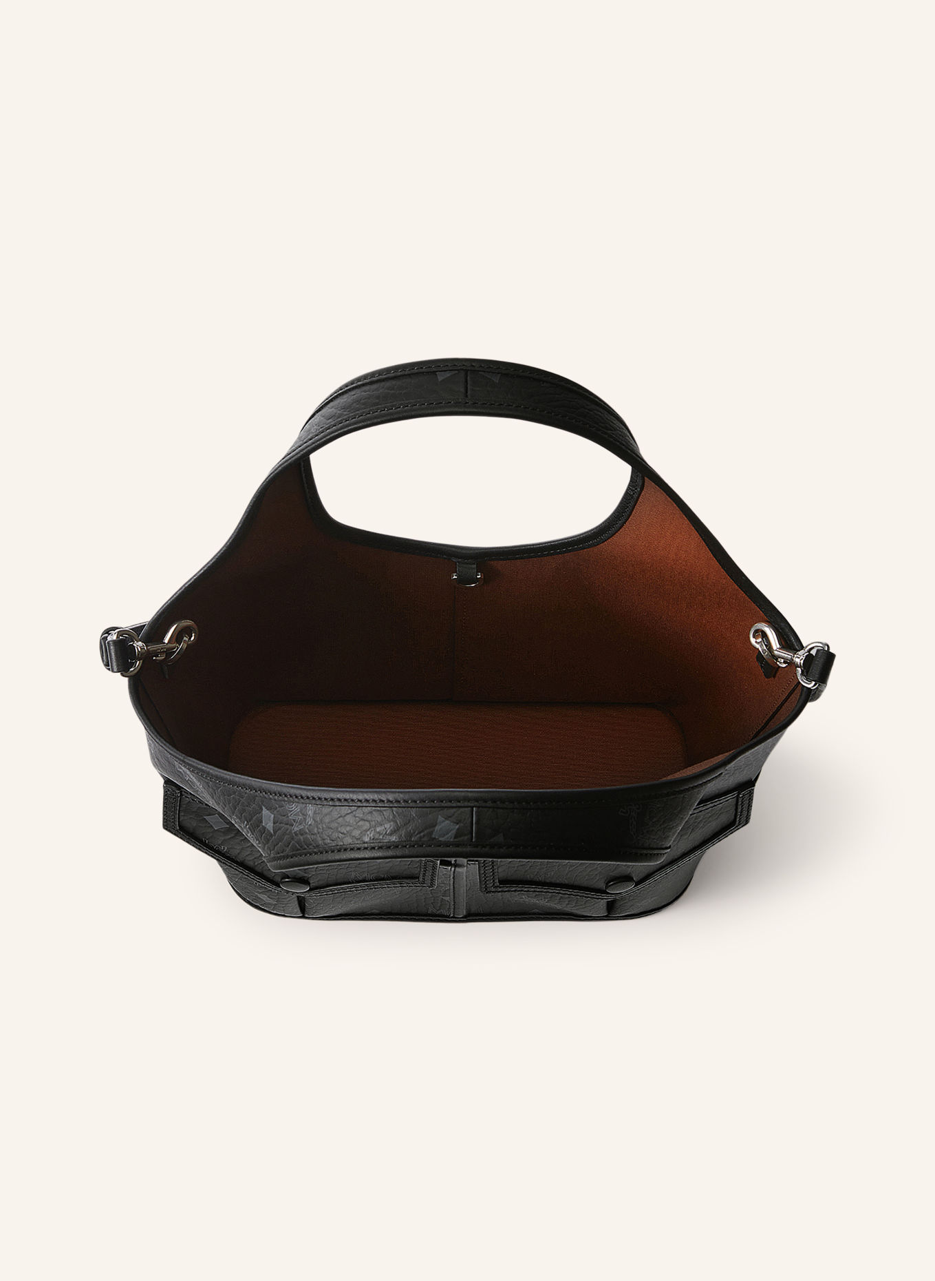 MCM Shopper AREN VI: SCHWARZ / SILBER