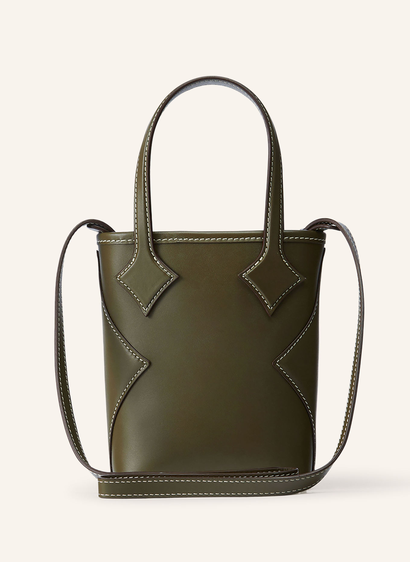 MCM Handtasche DIA EXTRA MINI: OLIV / GOLD