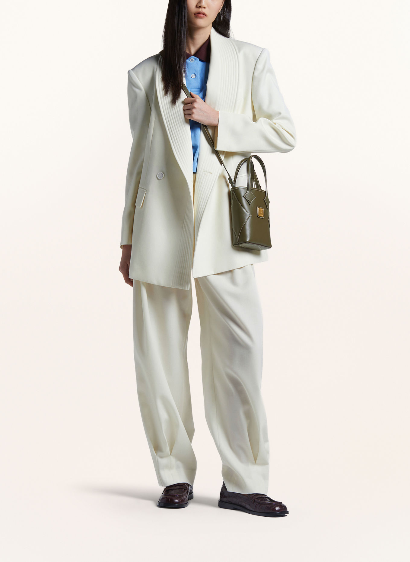 MCM Handtasche DIA EXTRA MINI: OLIV / GOLD
