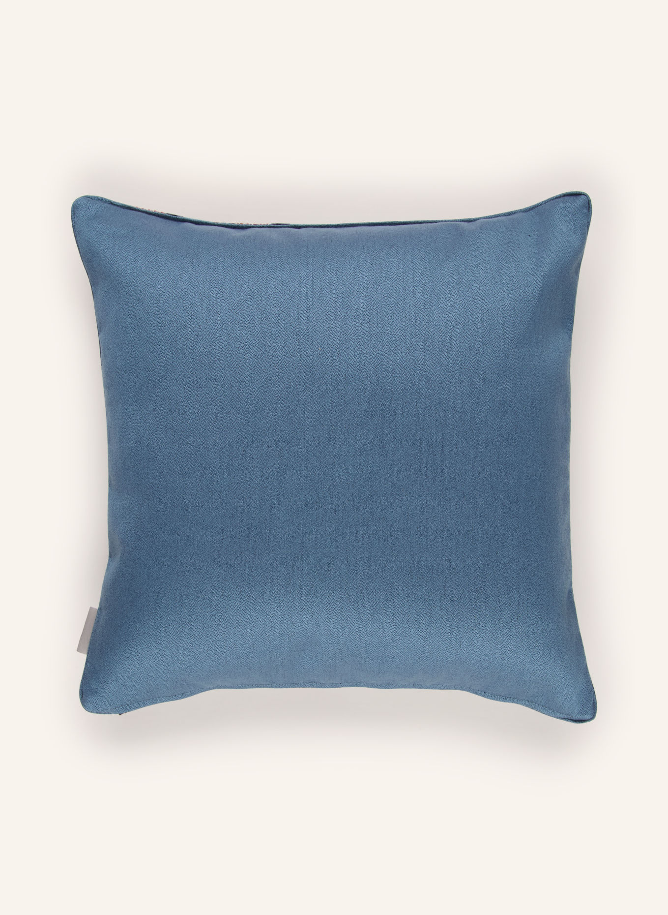 ROHLEDER Coussin décoratif JOSEF: BLEU FONCÉ / ARGENT / ROUGE